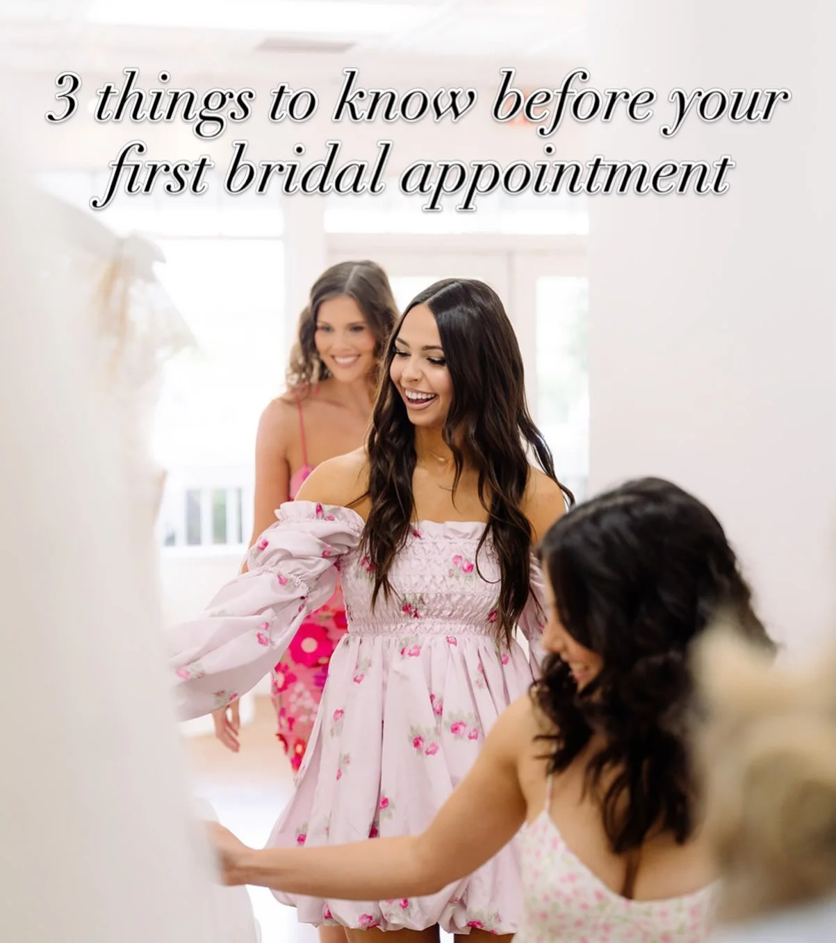 Before you start wedding dress shopping, there are 3 things I want every bride to know.💗

🌸 1. You don&rsquo;t have to know what you want. You don&rsquo;t need a perfect Pinterest board or a dream dress picked out. That&rsquo;s what trying on gowns