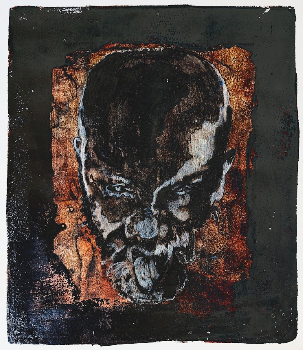 Ultimate OV, Gel Plate Print, 14x11"