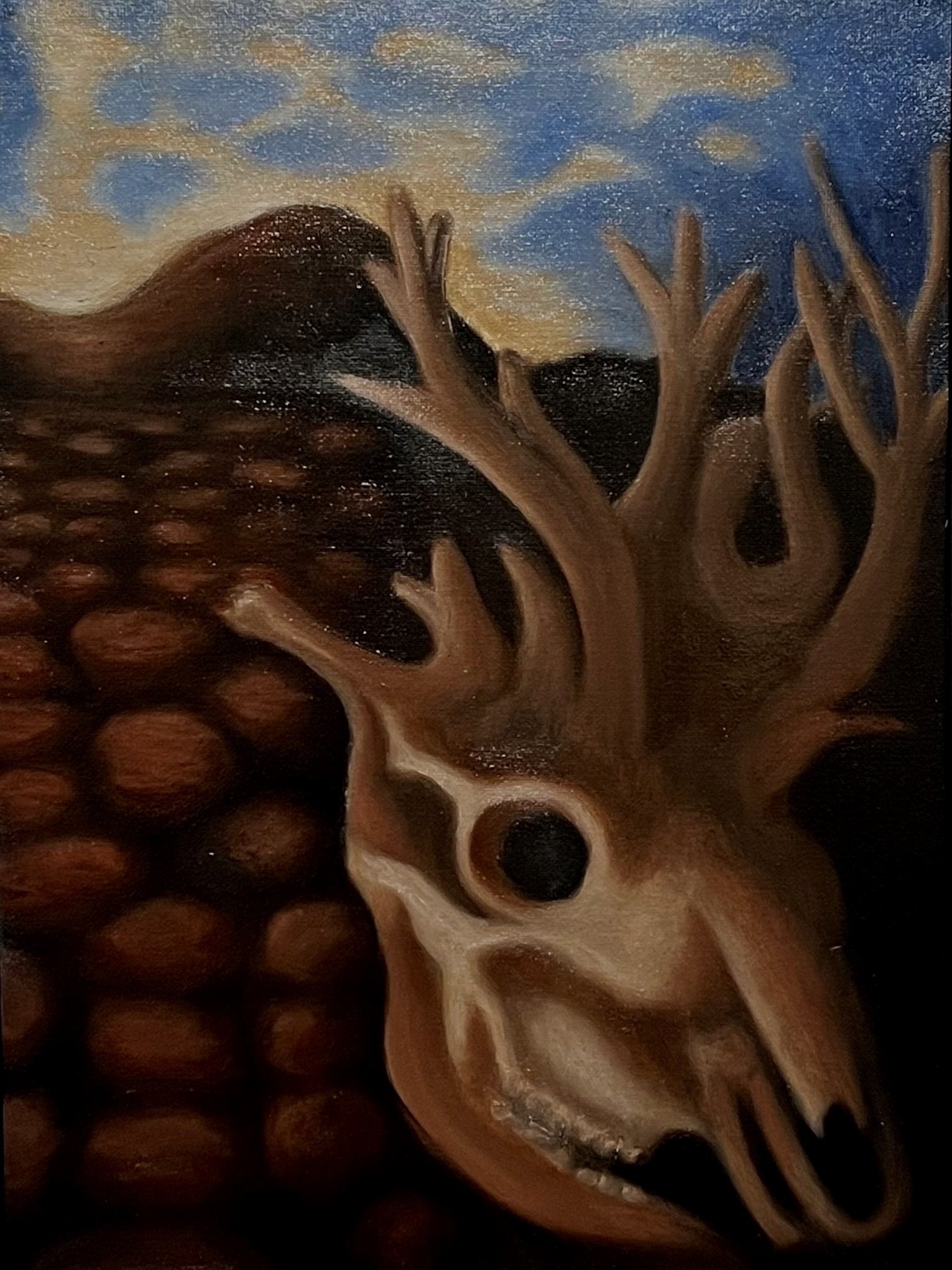 The Nature of Isolation, Oil paint on canvas, 20in x 26in, 2023