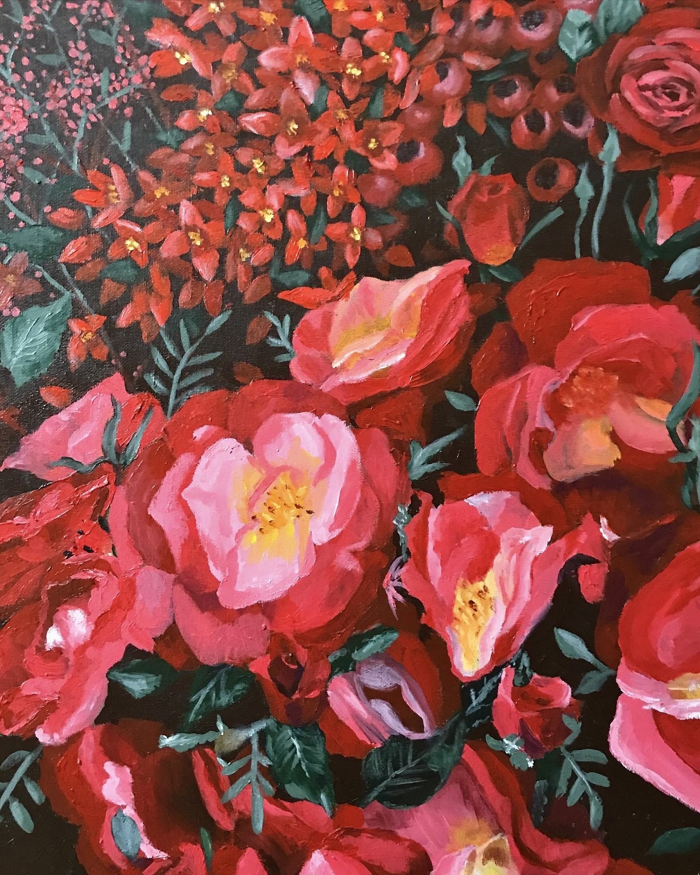 Red, 2023, Acrylic, 20 x 16"