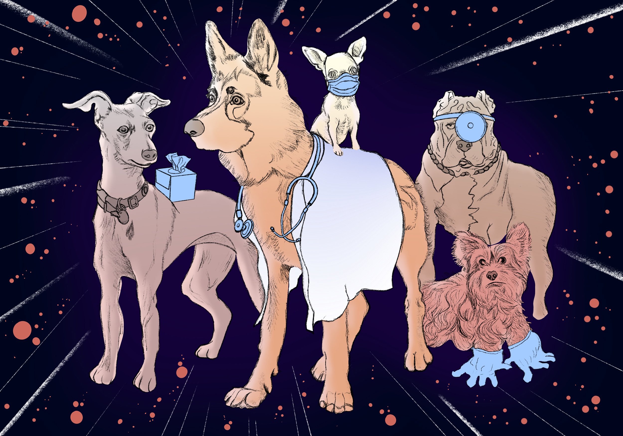 Doctor Dogs, 2021, Digital, 10" x 7"