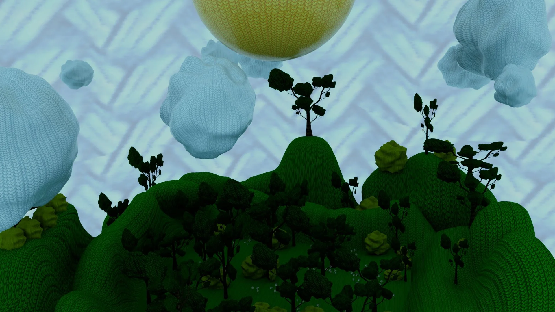 Knitted World, 3D Image, 2024