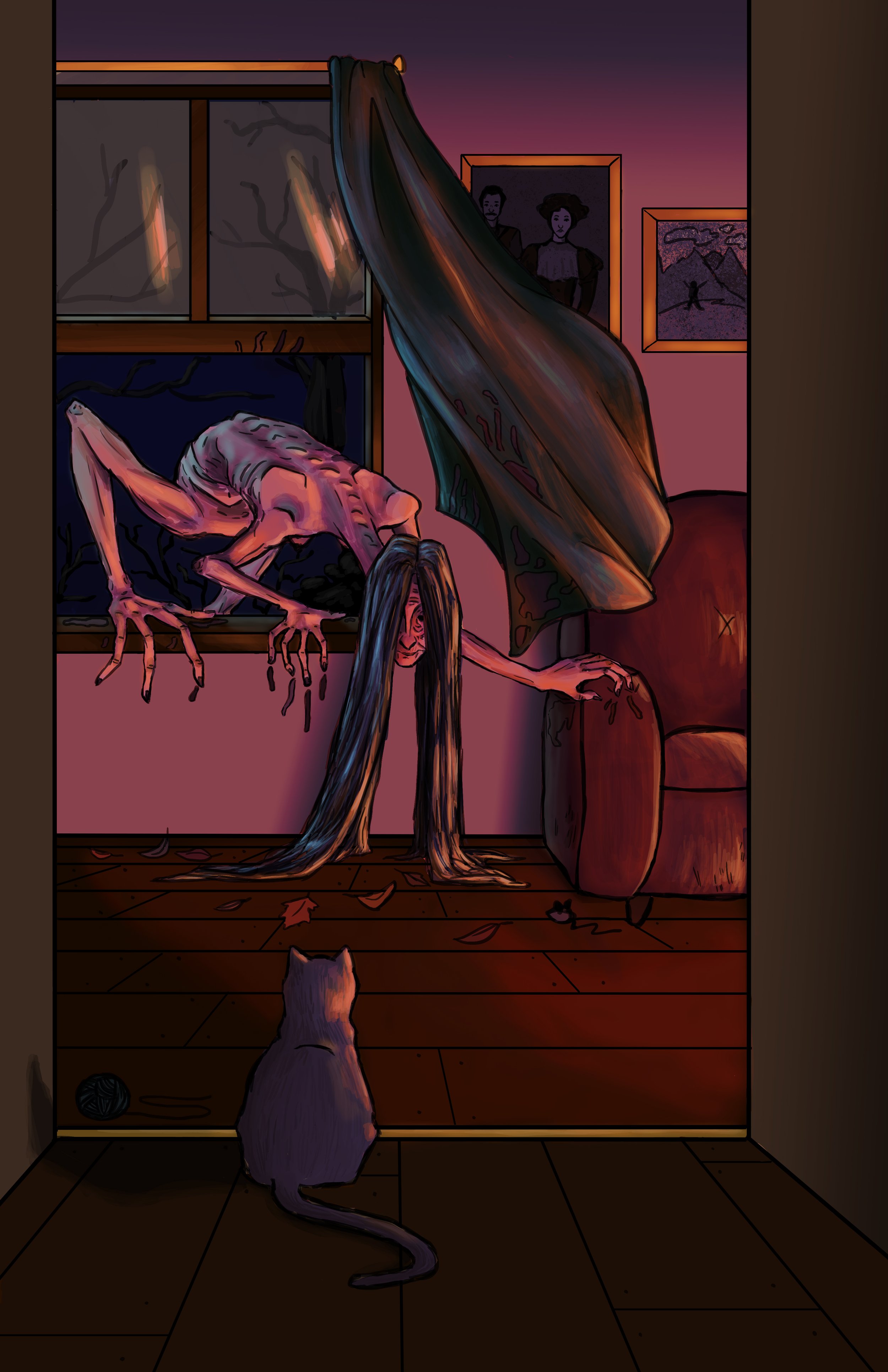 Unexpected Guest, 2022, digital, 11"x17"
