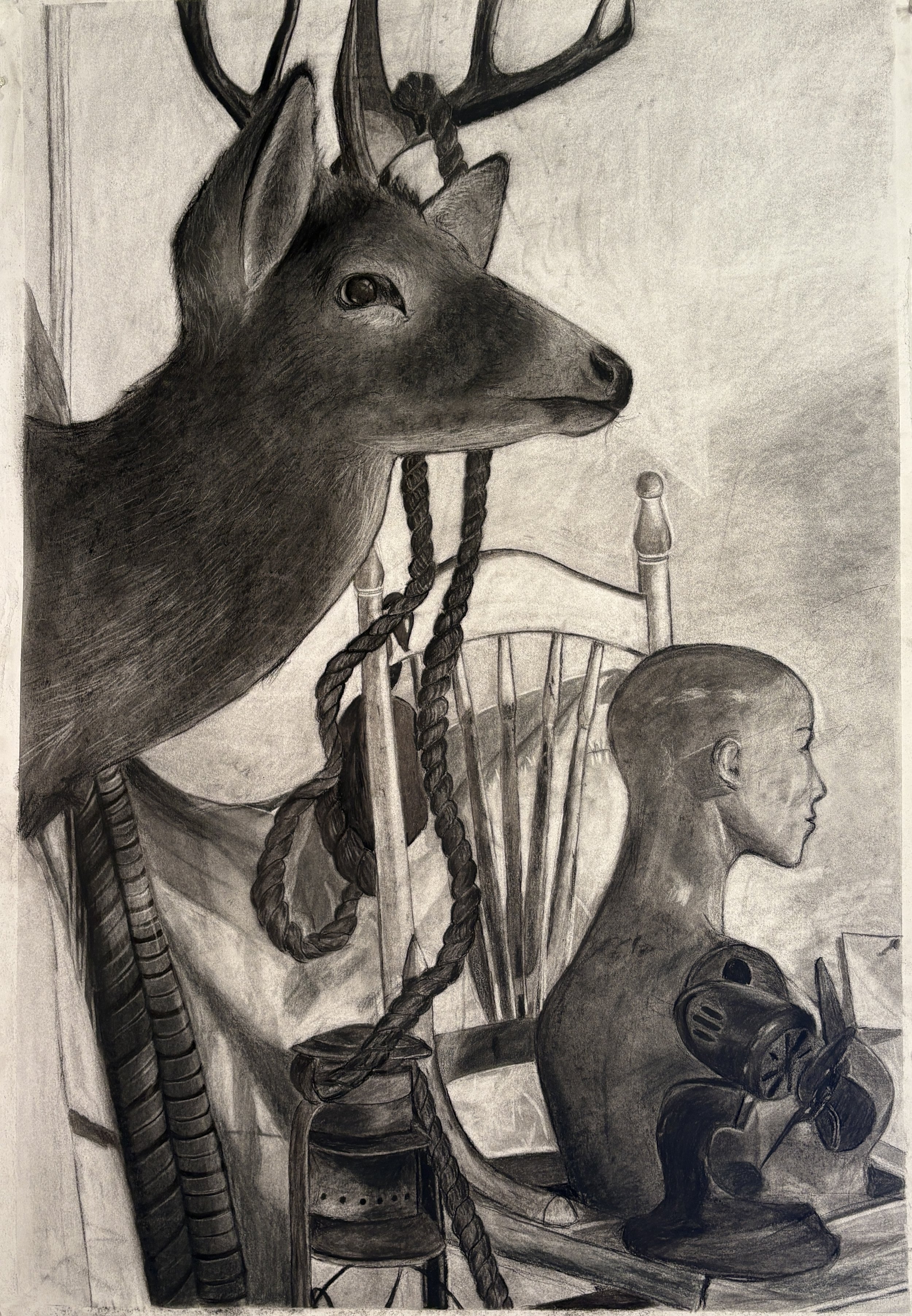 Still Life Drawing, 2025, Mixed Media Drawing,