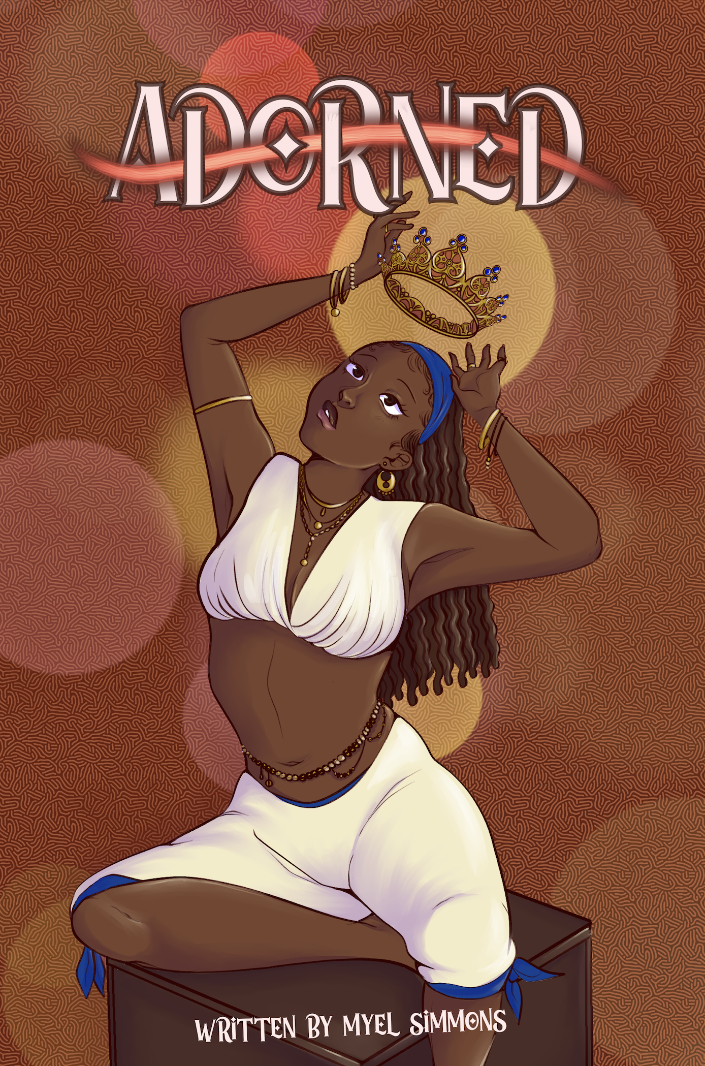 Adorned Book Cover, 8"x10" (2022)