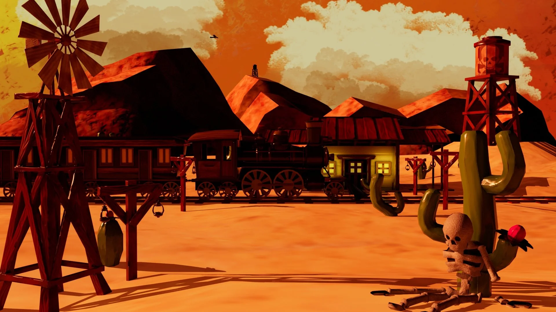 Desert Stop, 2024, Autodesk Maya, Zbrush, Adobe Substance Painter