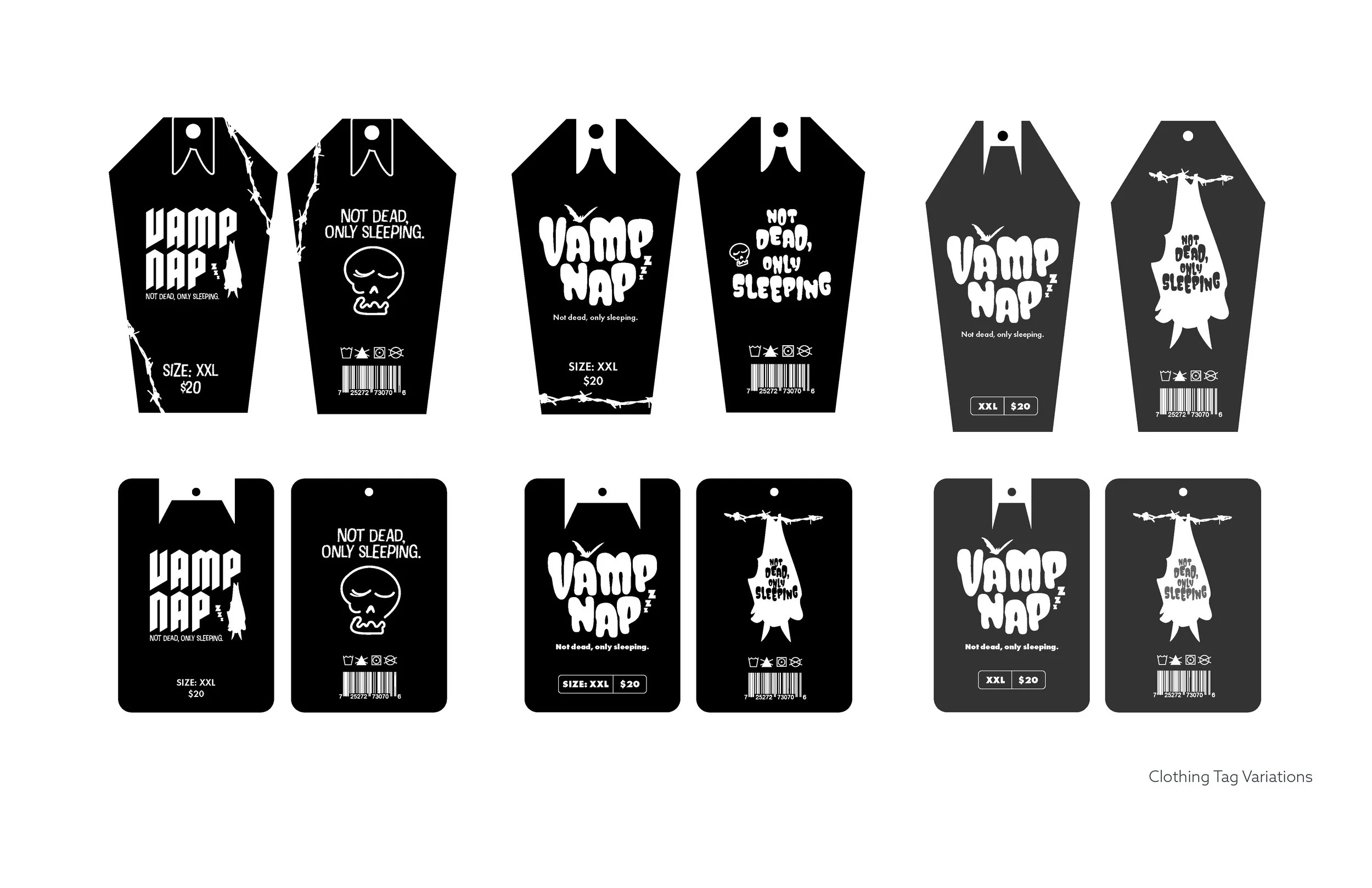 2022 Clothing Tag Design: Vamp Nap