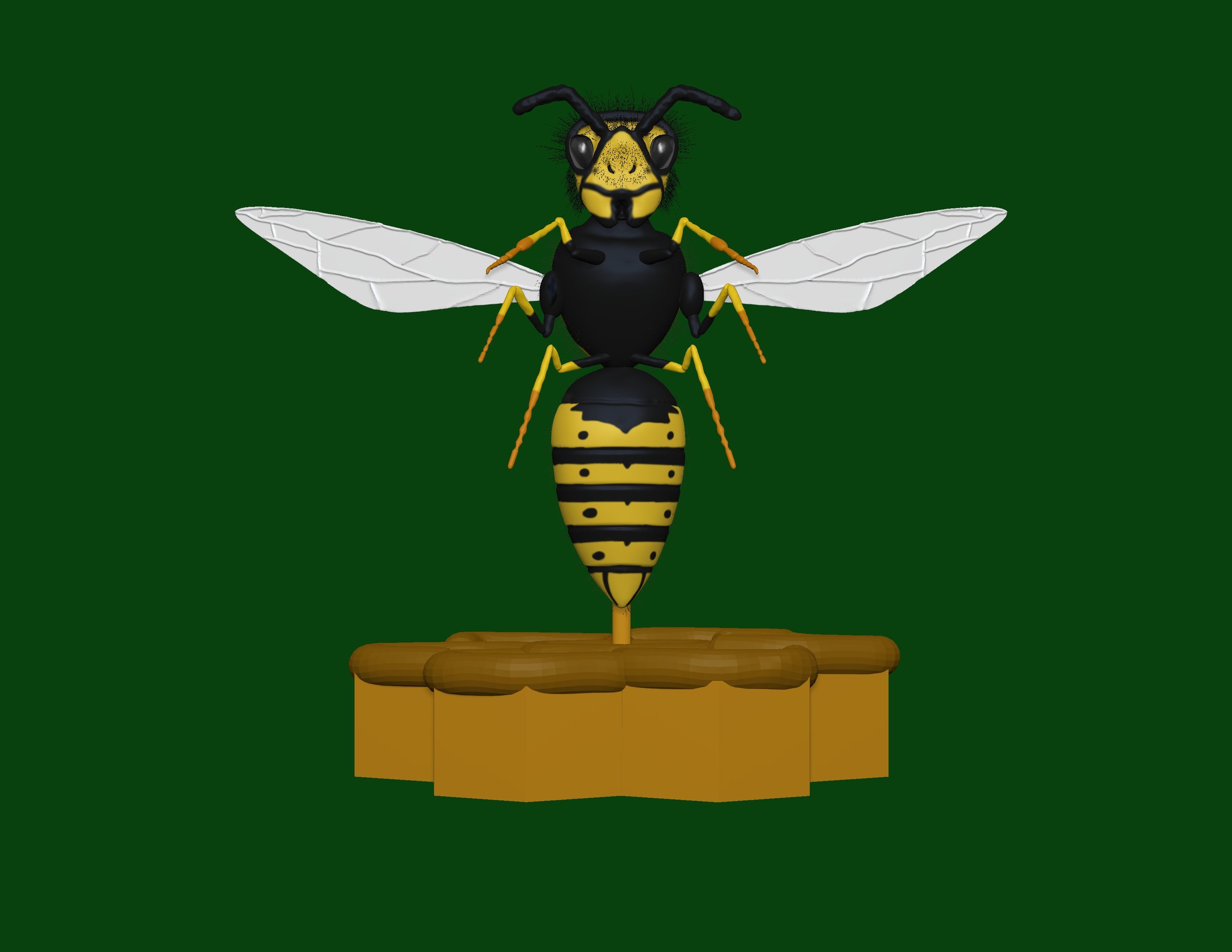 Wasp, 2023, 3-D Render, 1920x1080