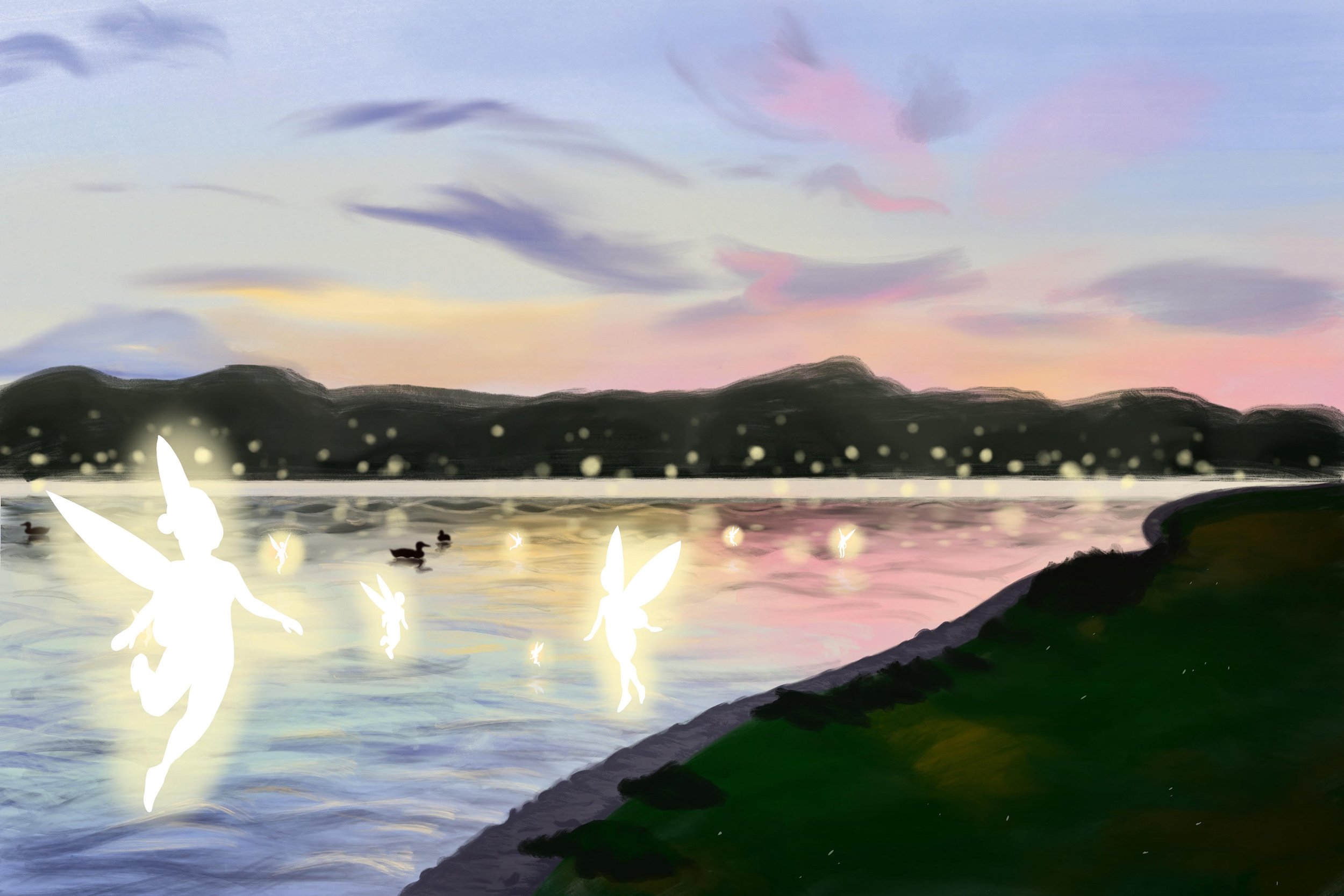 Fairy River, 2021, Digital, 12" x 8"