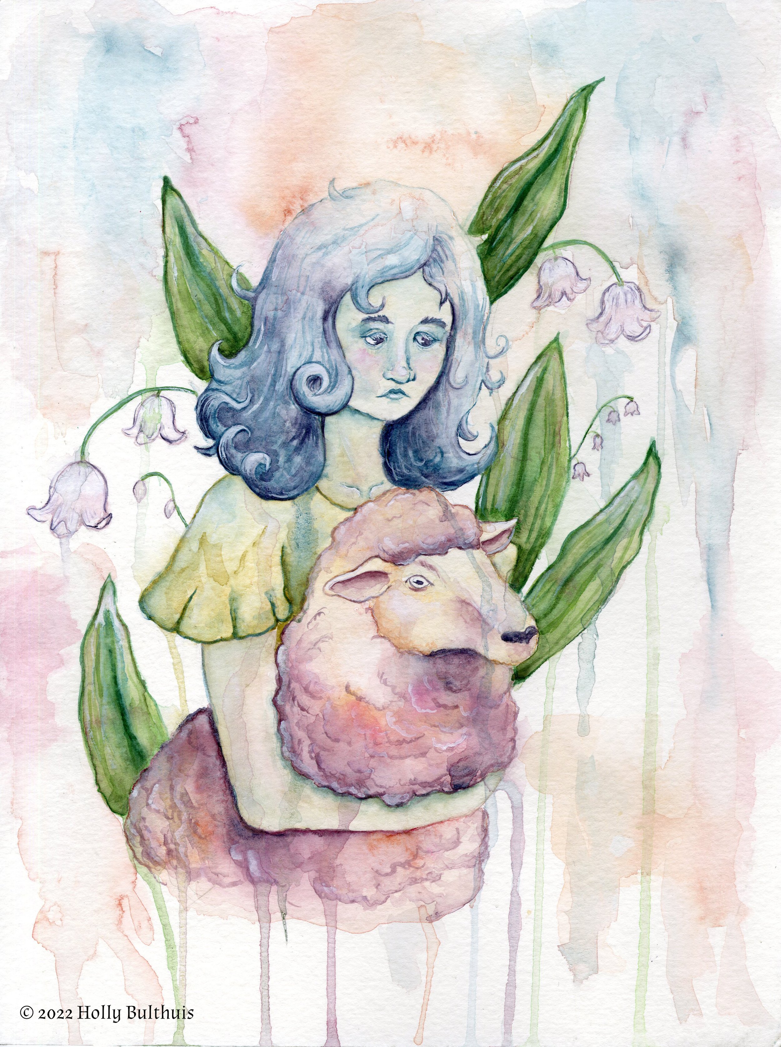 Peace of Mind, 2022, Watercolor, 9" x 12"