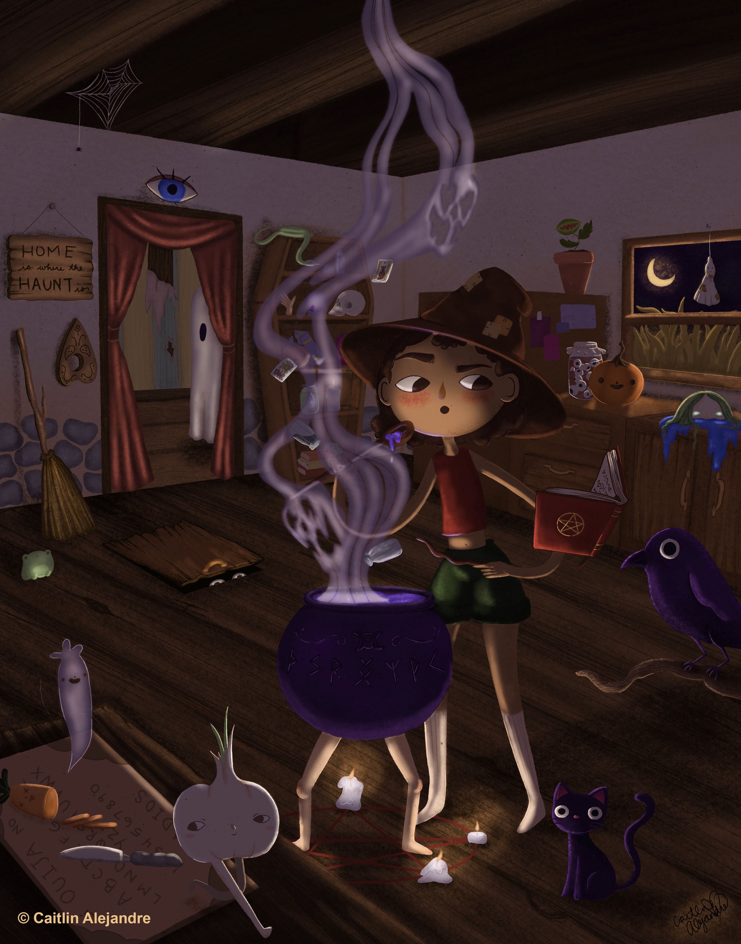 "Hallows Eve". Digital. 2021. 11" x 14".