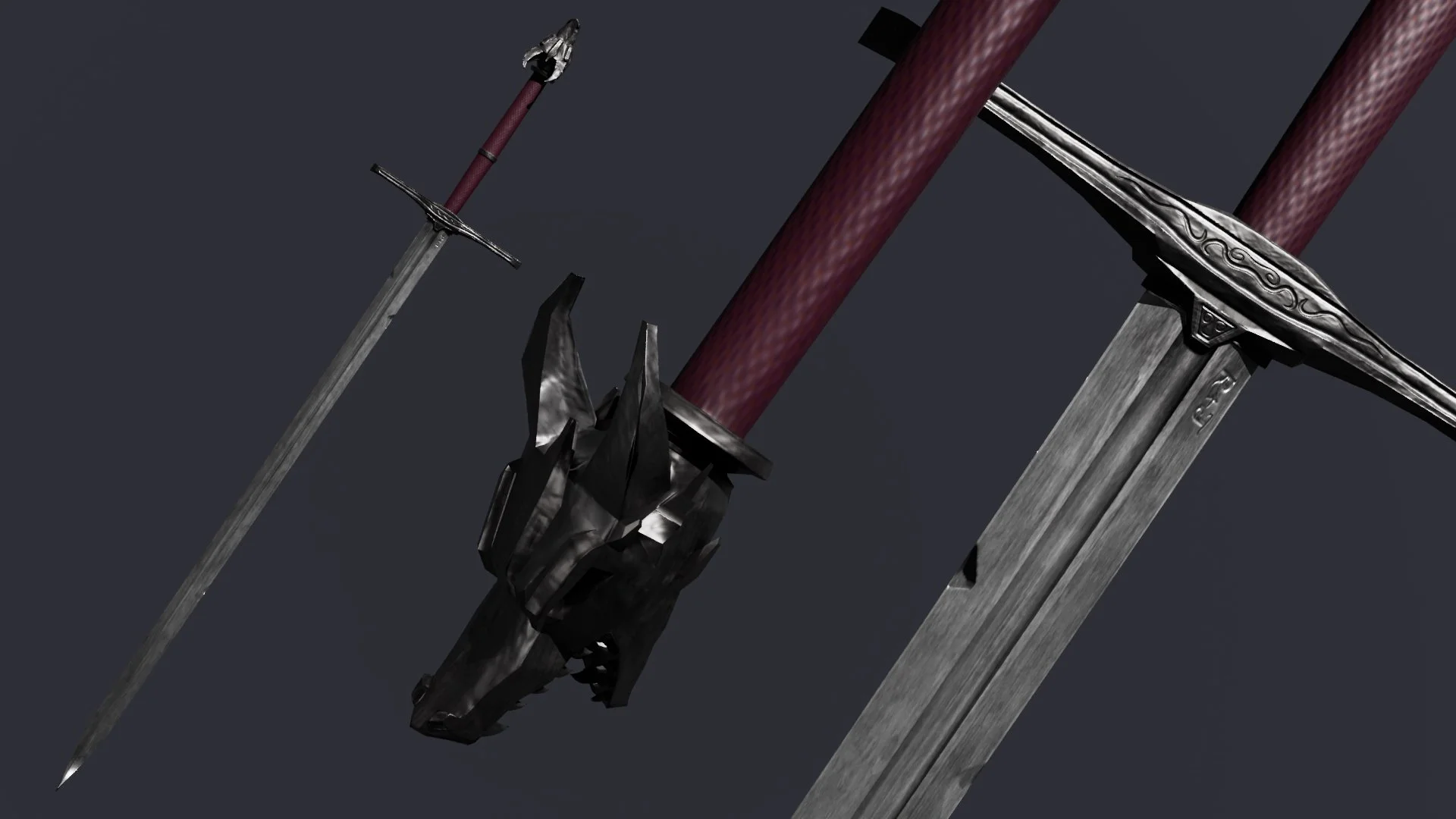 Dragon Sword, 2025, Autodesk Maya, Adobe Substance Painter