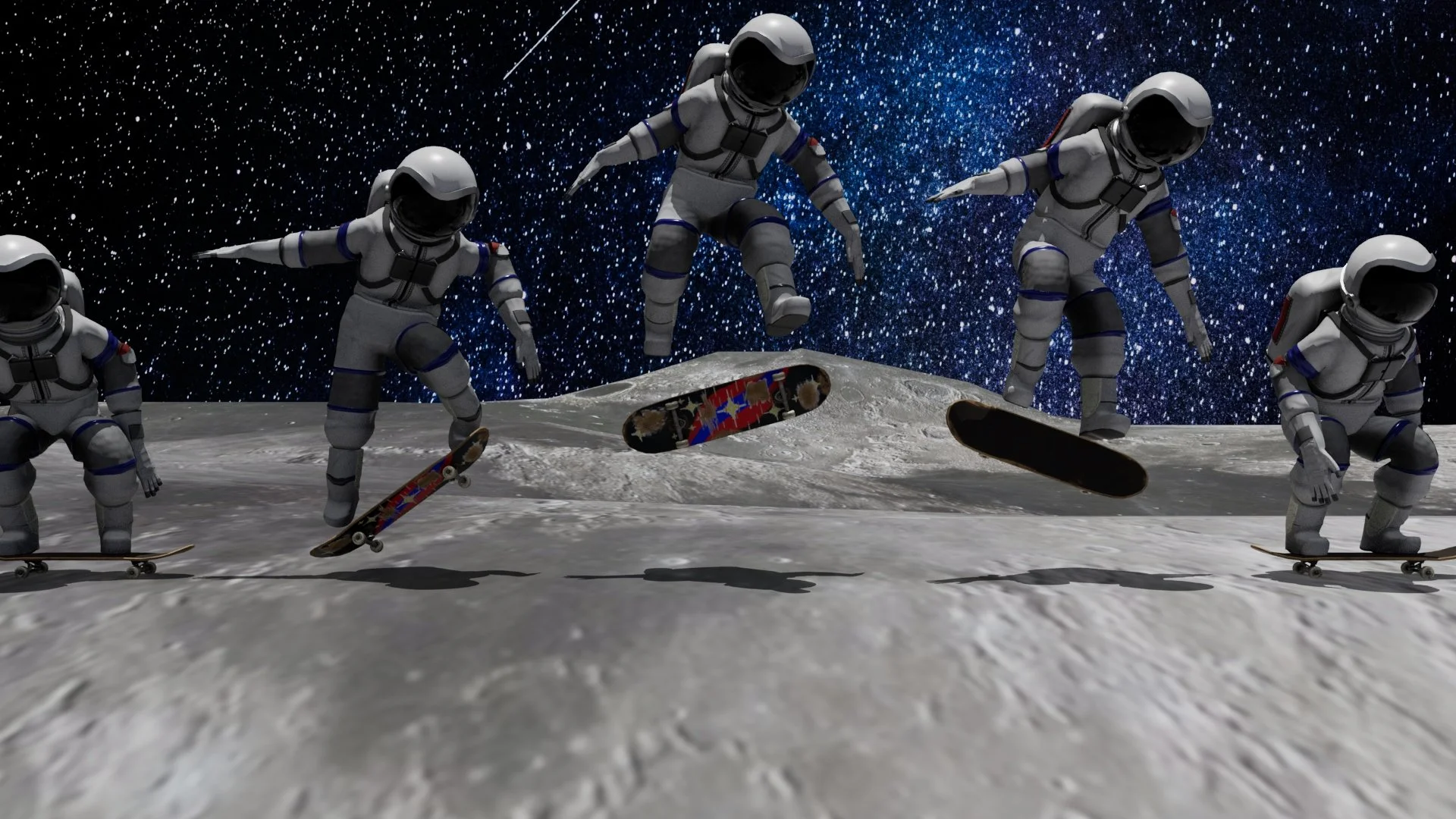 Kickflip, 2025, Autodesk Maya, Adobe Substance Painter, Zbrush