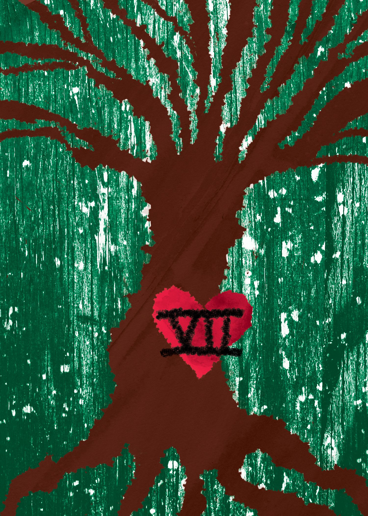 Lenormand Card - Tree, 2021, Digital, 5 x 7
