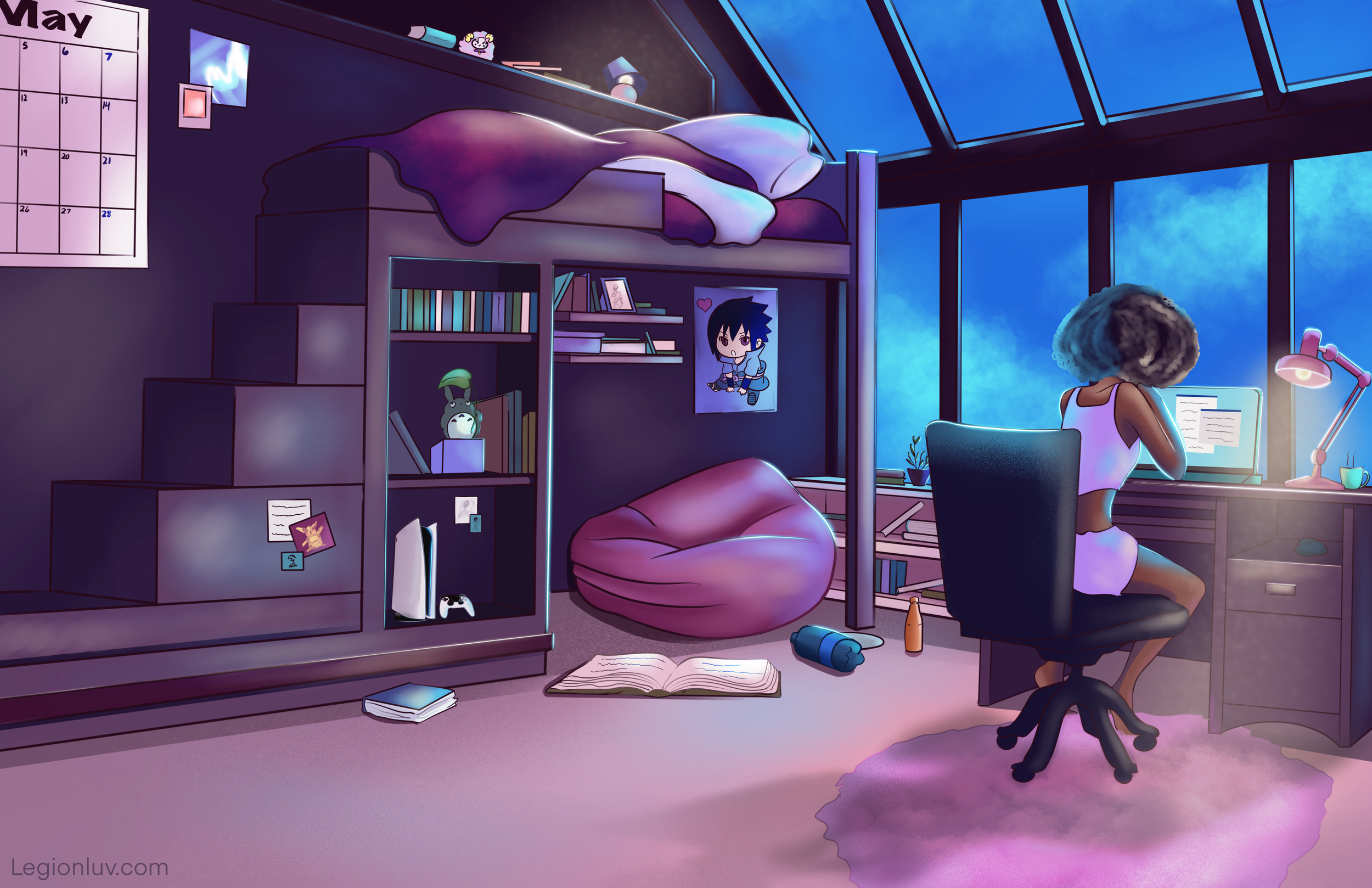 A Quiet Place, 2022, Digital, 11"X17"