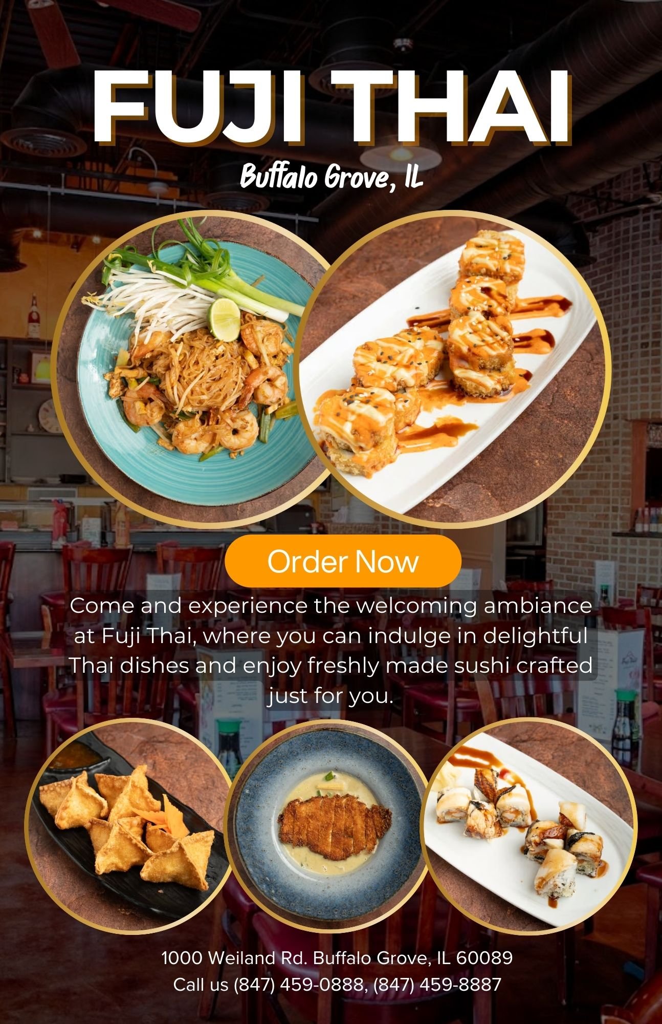 Fuji Thai Advertisement, 2025, Graphic Design, 11in x 17in