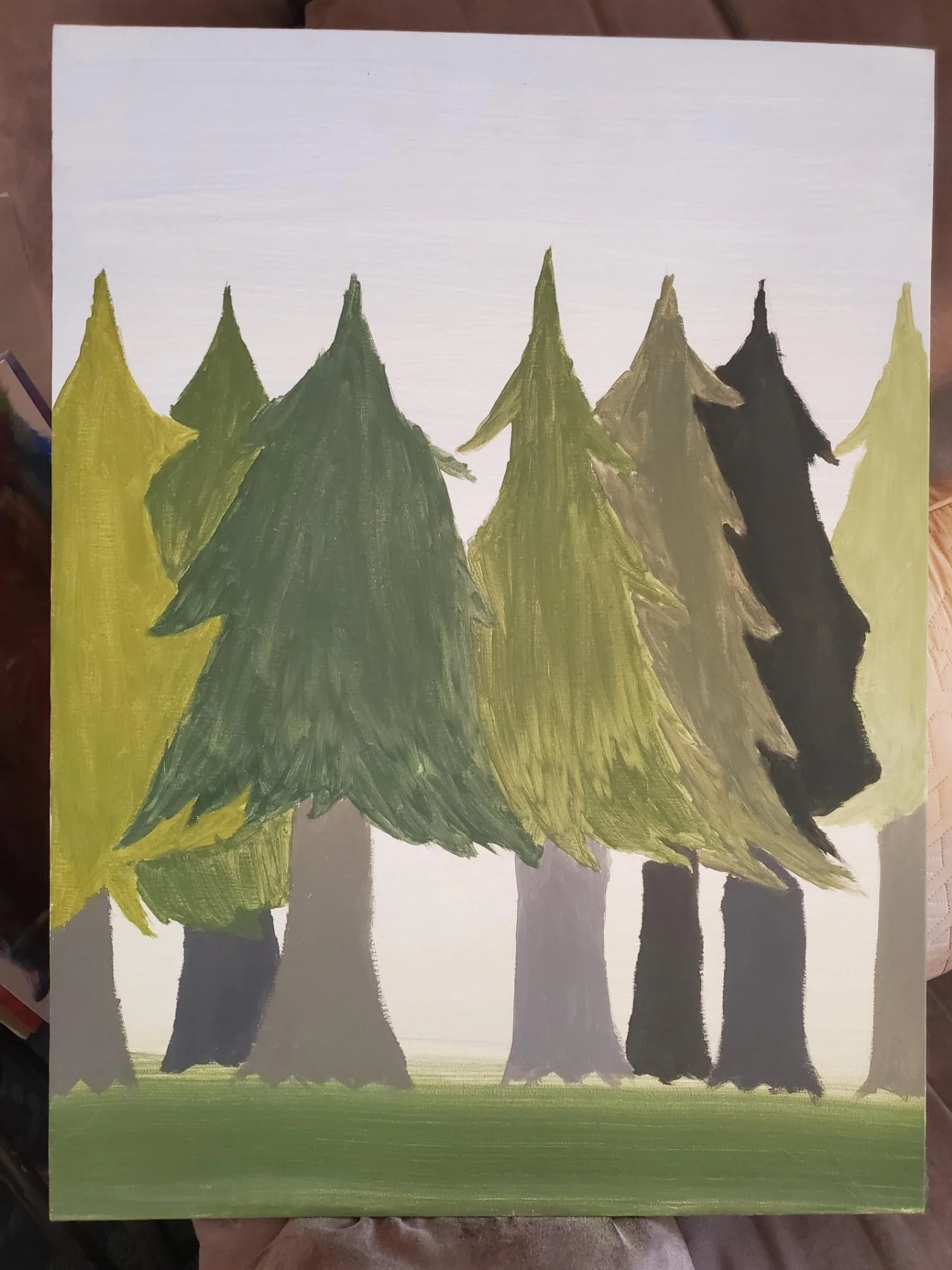 Green Forest, 2023, oil paint