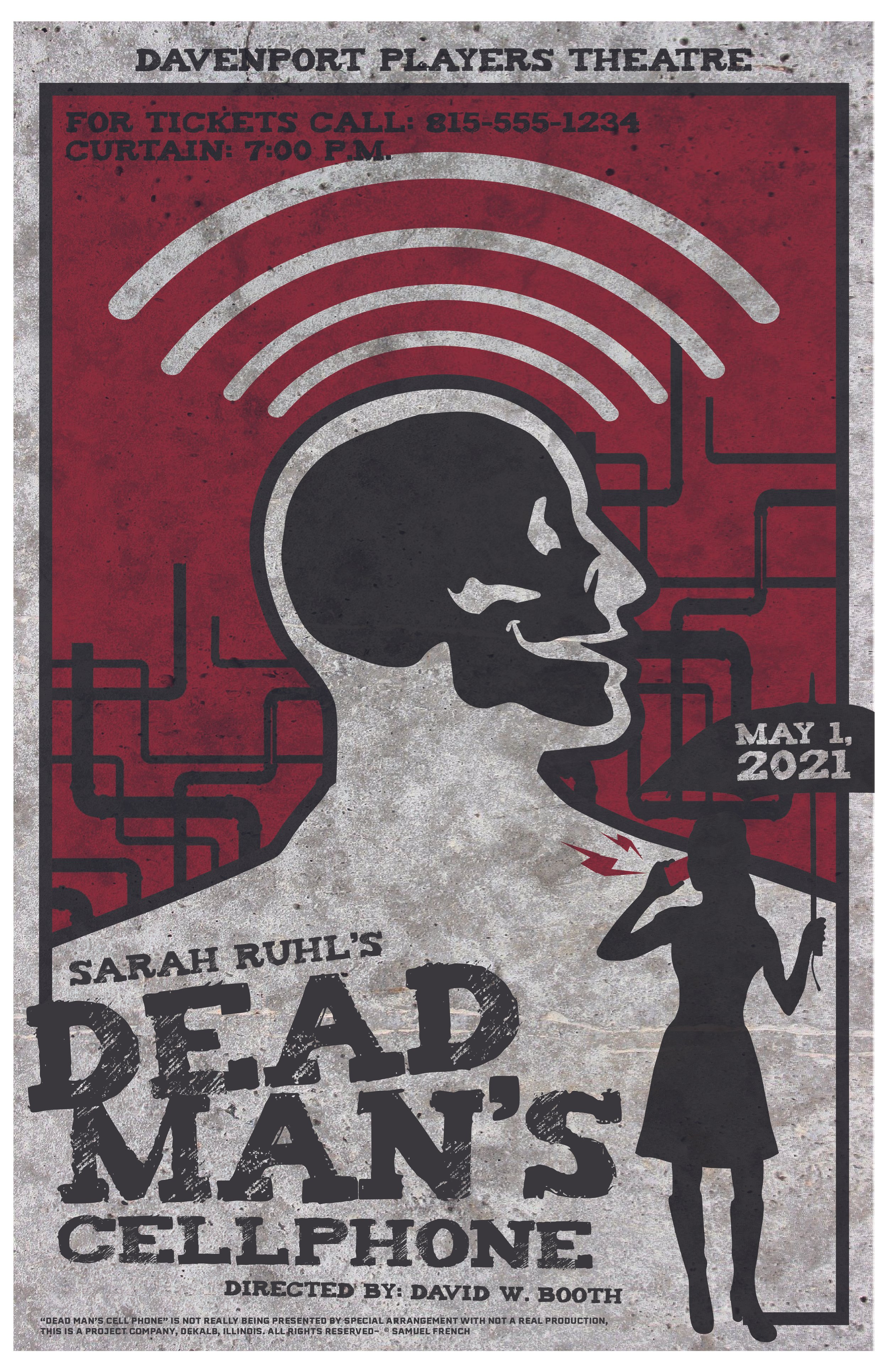 2021 Theatre Poster: Dead Man’s Cellphone