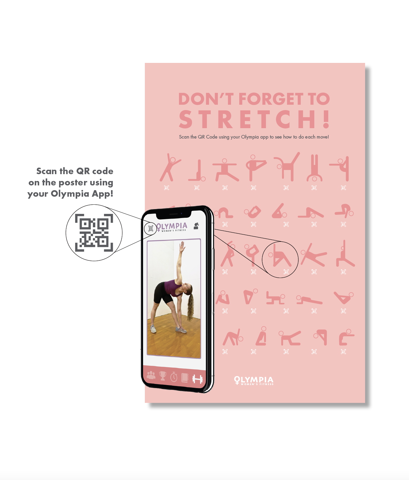 Poster that you can scan using the Olympia App