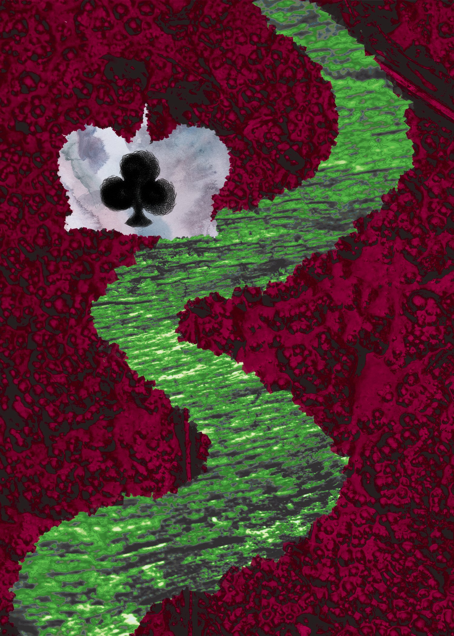 Lenormand Card - Snake, 2021, Digital, 5 x 7