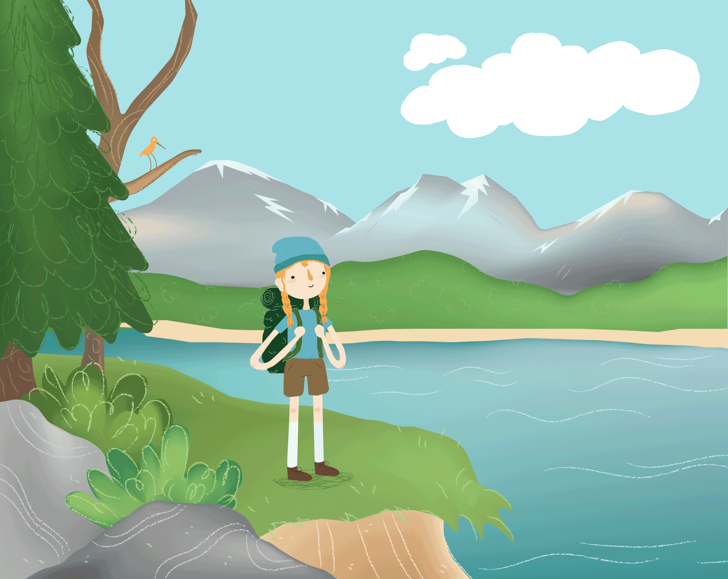"Benefits of Hiking". Digital GIF. 2022.