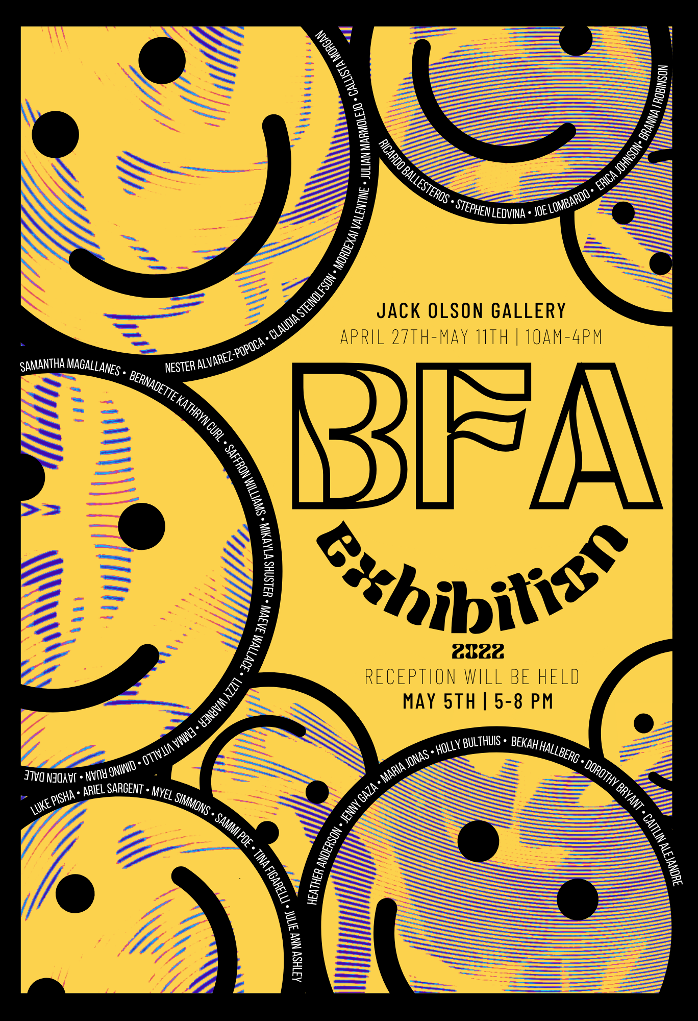 BFA Show Poster, 13"x19" (2022)