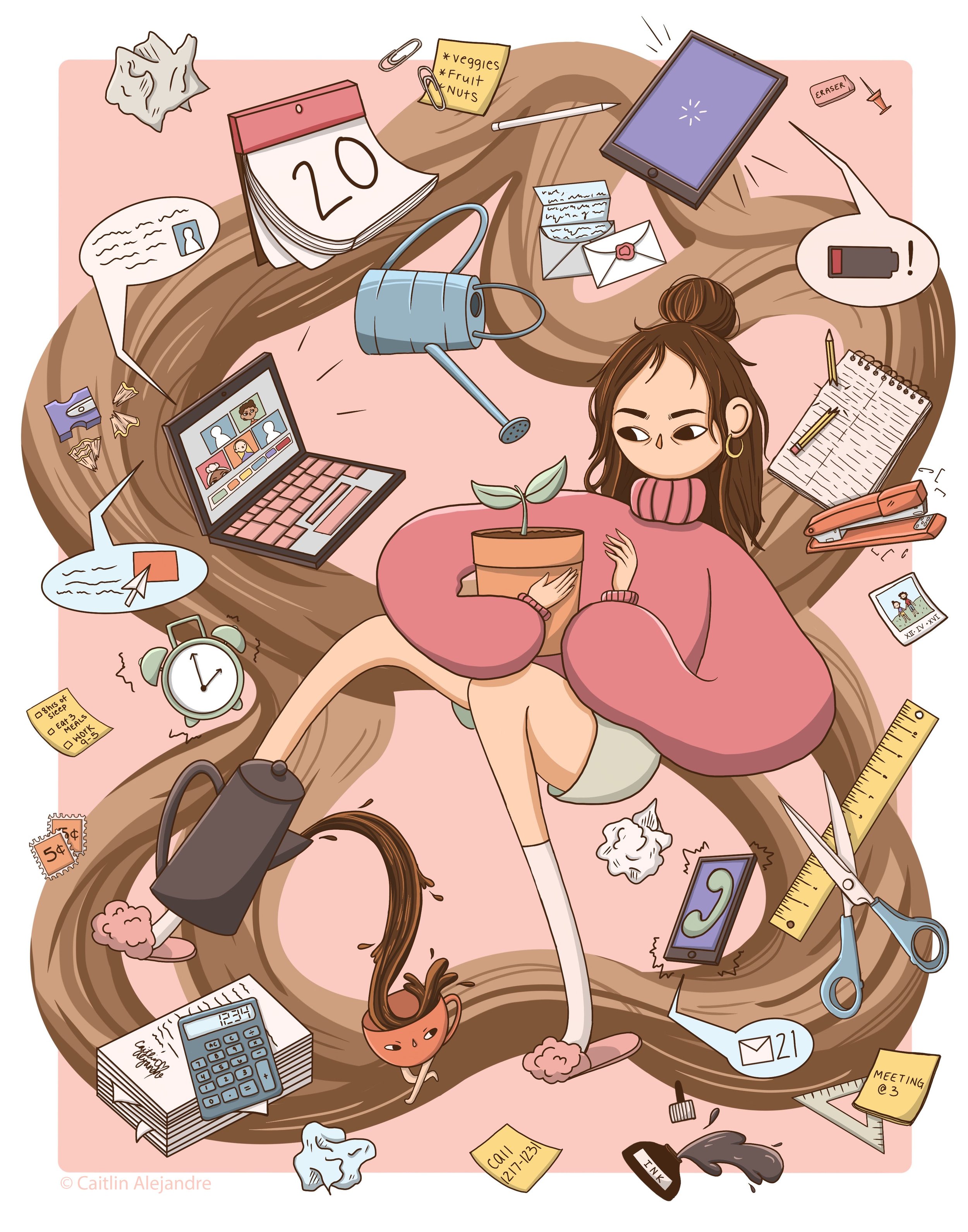 "Take a Break". Digital. 2021. 11" x 14"