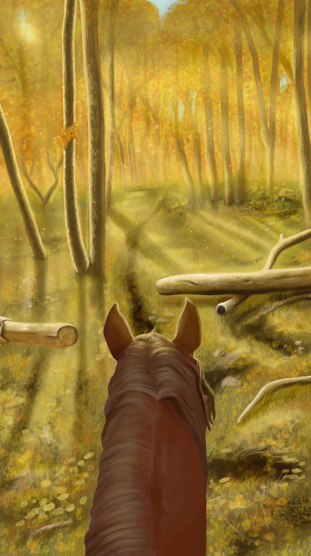"Autumn Trail Ride" 2022
8" x 15" Adobe Photoshop