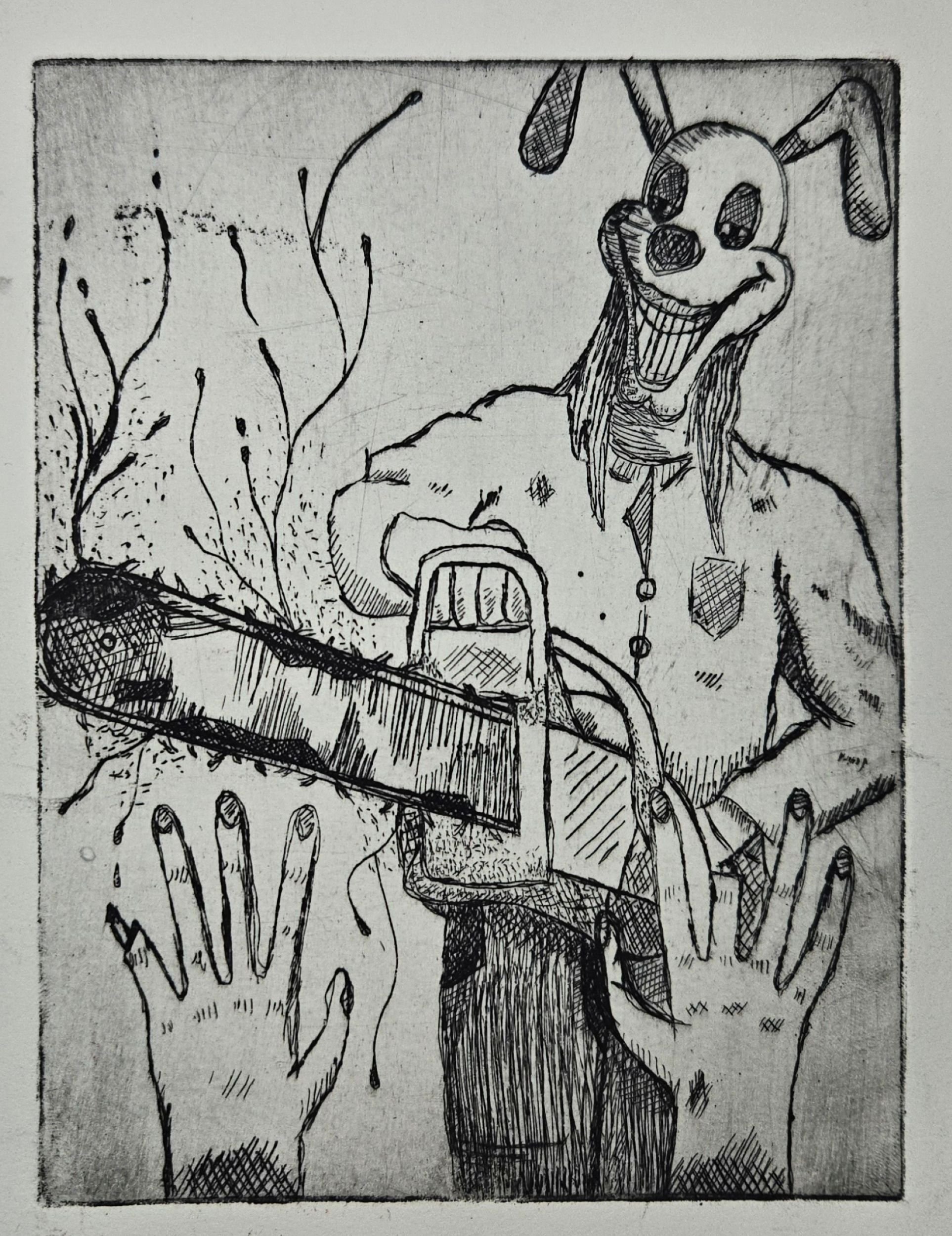 Untitled 3, 2024, Copper Plate Print, 9"x6"