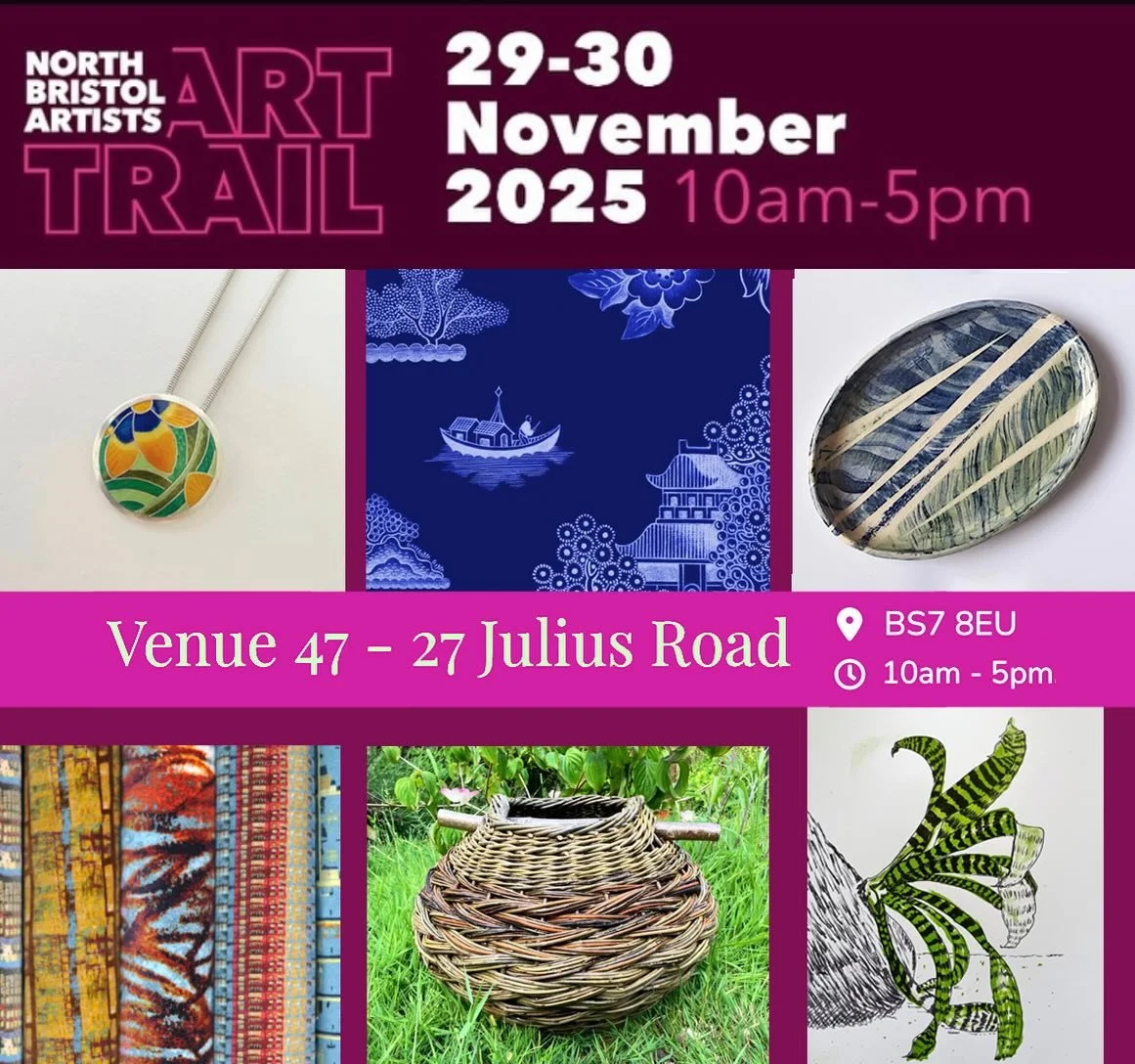 Looking forward to exhibiting with this lovely lot this weekend @northbristolartists . Six amazing, talented designer-makers in one house, what an opportunity for some fabulous unique Christmas presents and Christmas Cards or &hellip;something specia