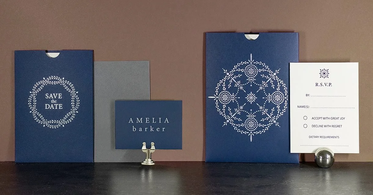 Garland Collection 

Need a customised place name ? 
The collection is ready to write or customised. Shown here in midnight blue and a white silver. Go onto my website to see other colours that are available. 

Items in the range include: Save the da