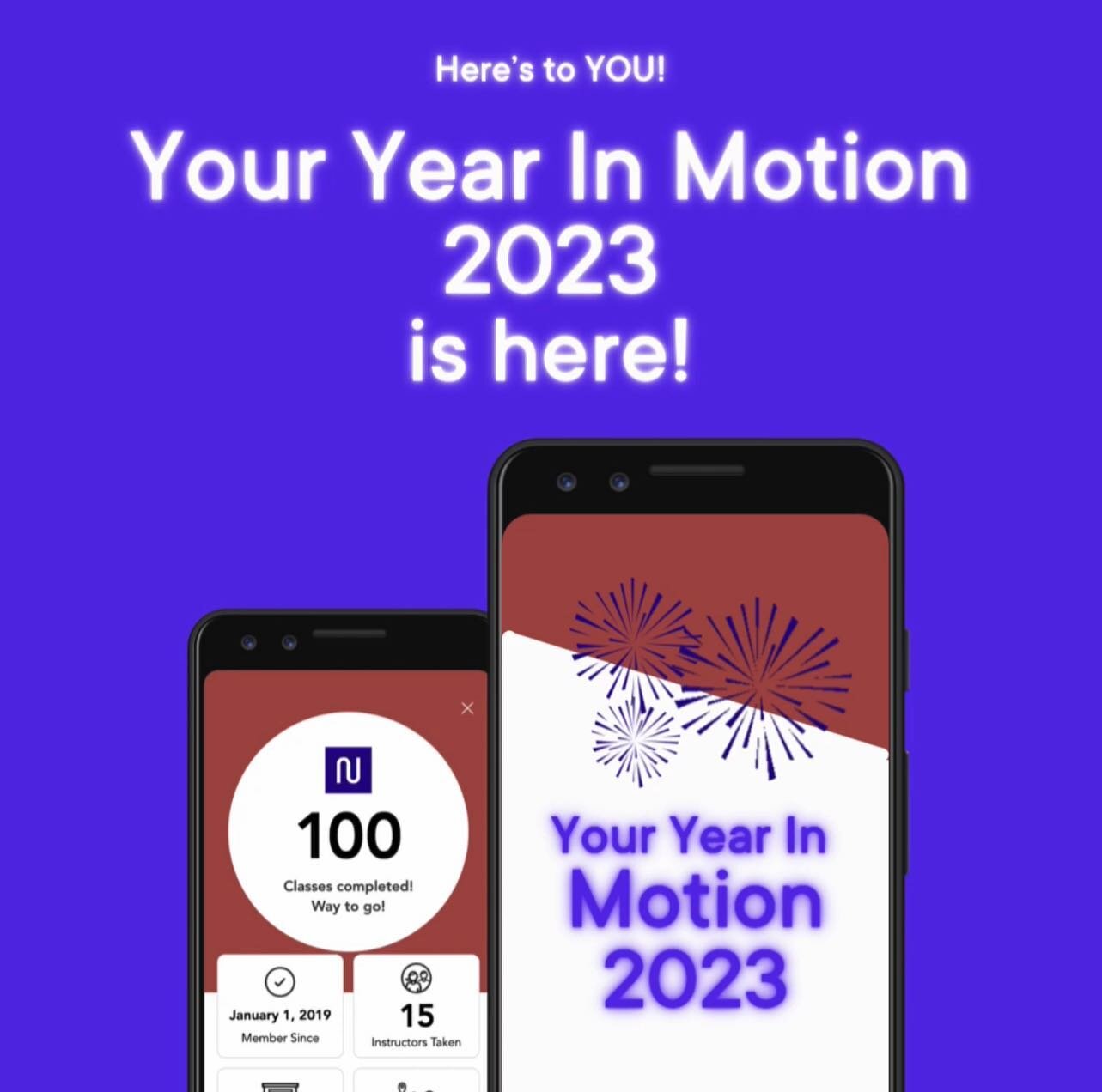 YOU did this!! 

It&rsquo;s here! Open your app to view your accomplishments!
#nooma #youarenooma #yearinmotion2023 
#empower