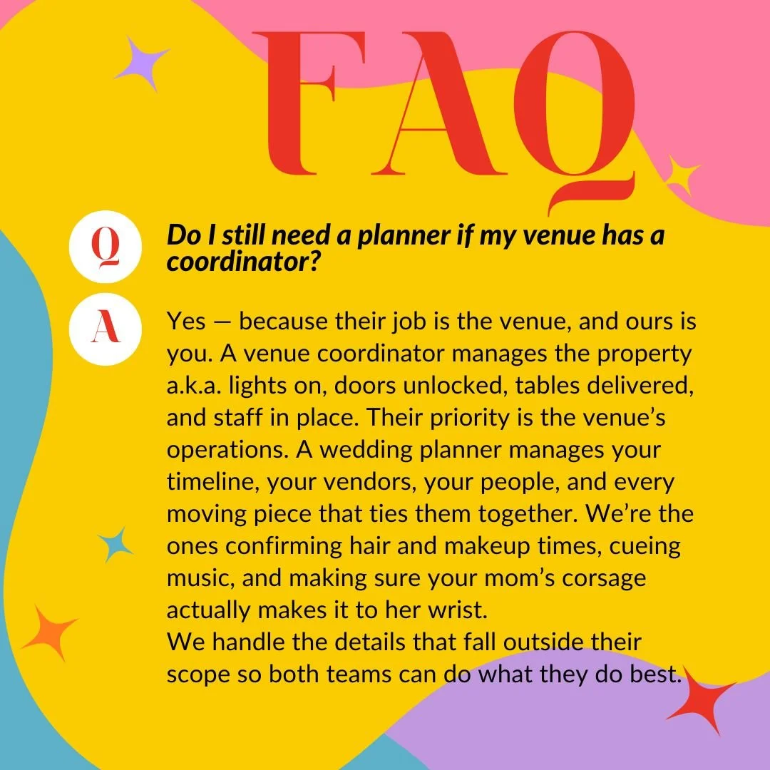 We all have our defined roles, so nothing falls through the cracks. #aepweddings #frequentlyaskedquestions