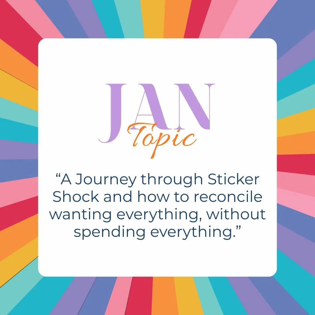 January&rsquo;s focus is navigating sticker shock and balancing your vision with real numbers, plus a sneak peek at what we&rsquo;re diving into next month 👀 #topicofthemonth #clevelandweddingplanning #ohioweddings