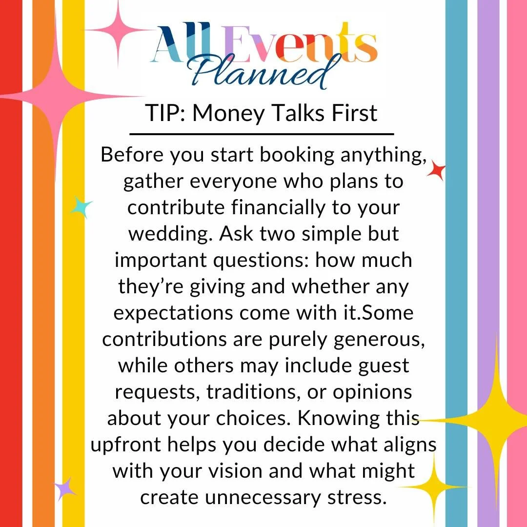 Not all wedding money is created equal, while you may have incredibly generous friends and/or family, it's important to know if there&rsquo;s strings attached before you say yes and we're here to help walk you through it 🩷 #moneytalks #aep #clevelan