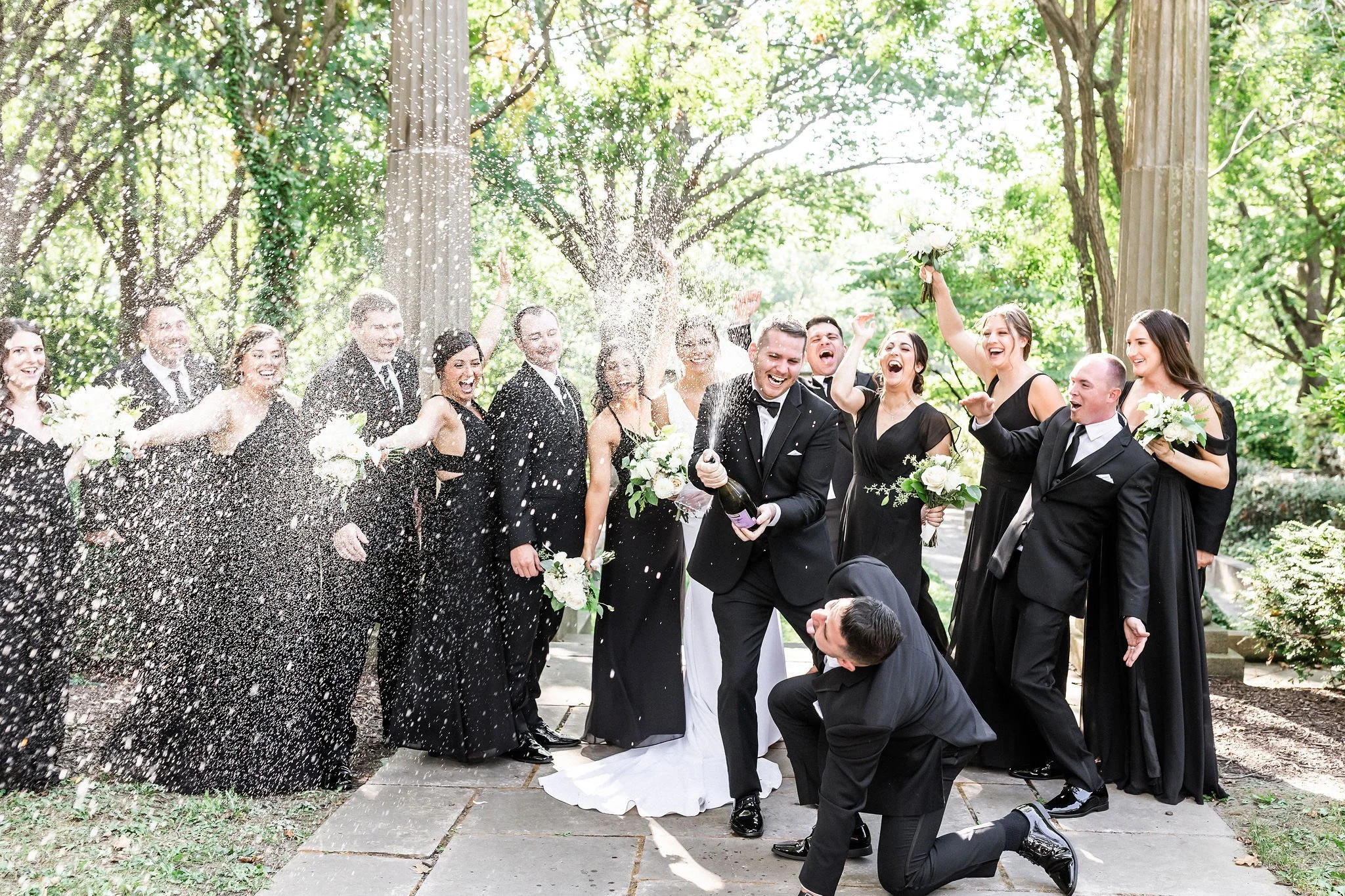 Champagne is a food group. #clevelandweddingplanner  #weddingphotos