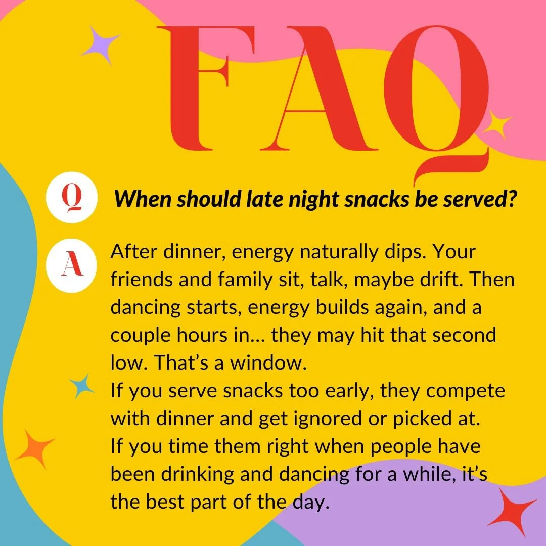 If you missed this month&rsquo;s food + flow breakdown, scroll back, it&rsquo;s the part most people don&rsquo;t plan and then feel in real time. 👉🏻The takeaway is simple: timing matters more than volume. #clevelandweddingplanner #aep