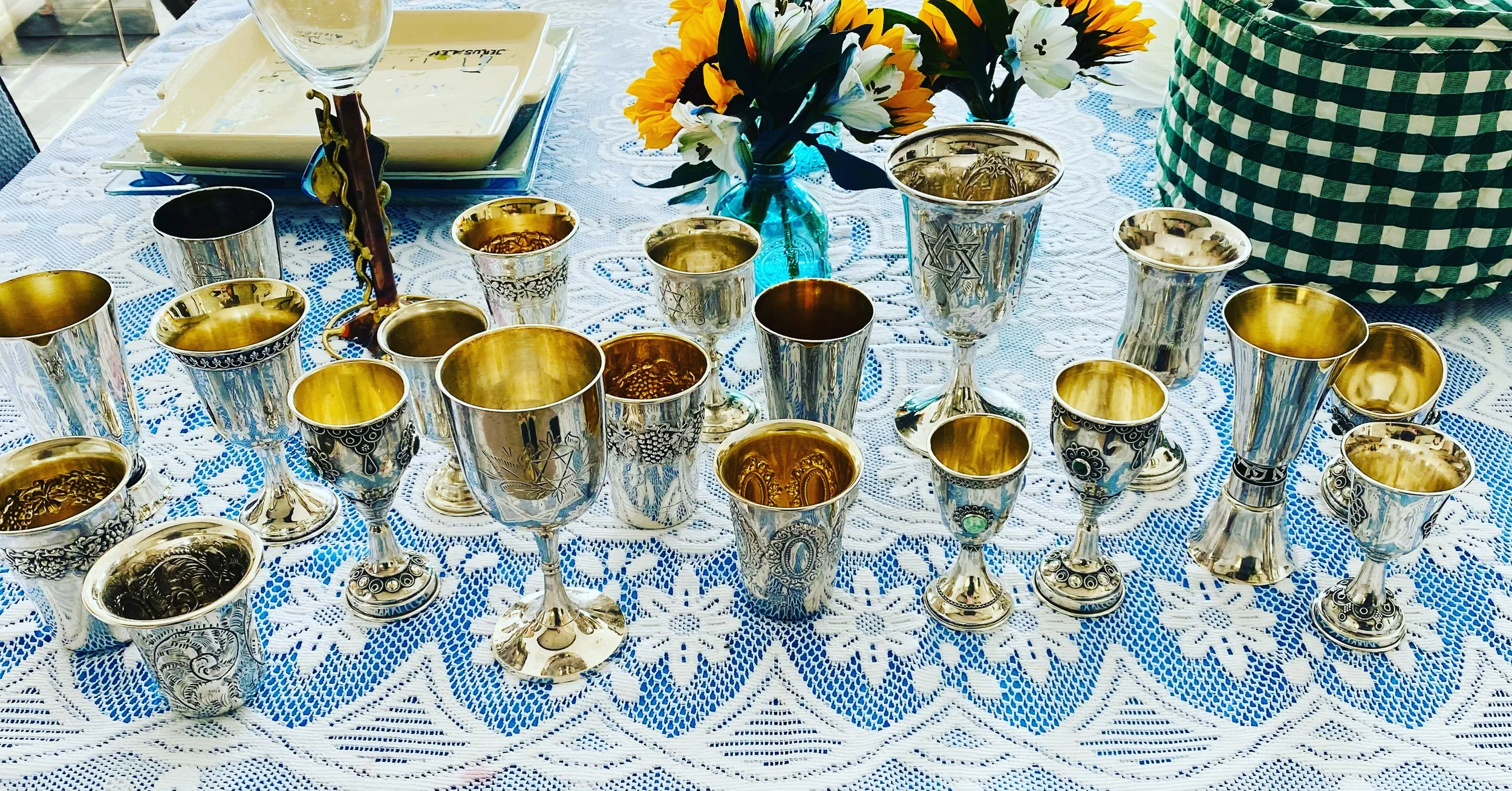 Passover table setting