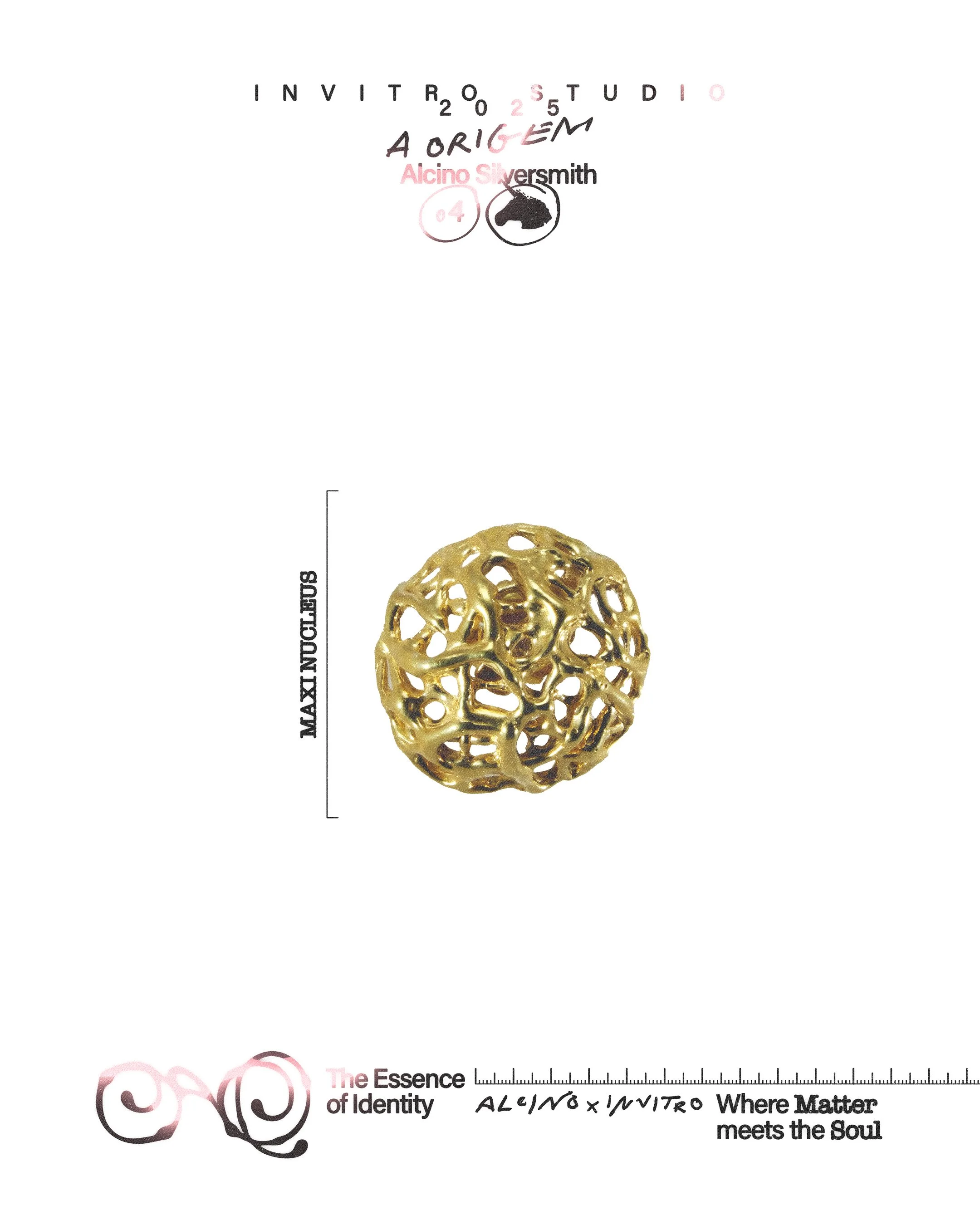 Nucleus earring gold plated
