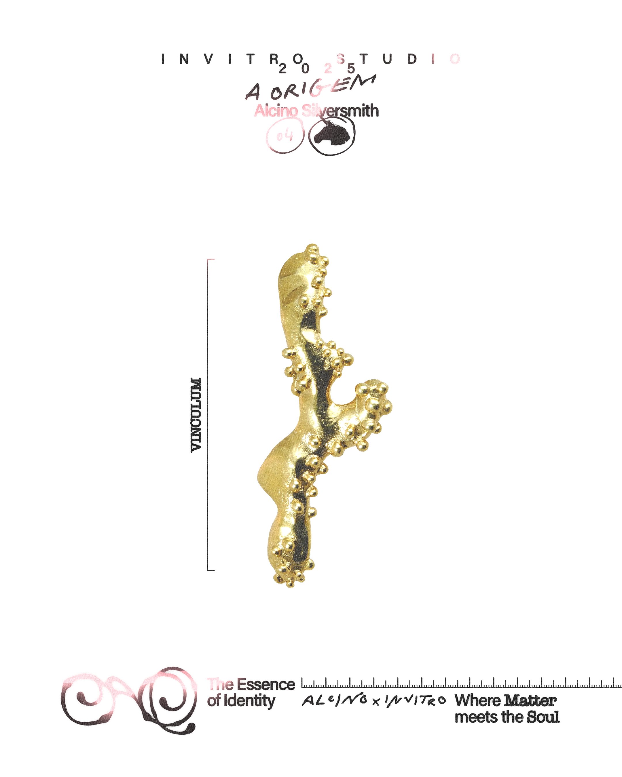 Vinculum earring gold plated