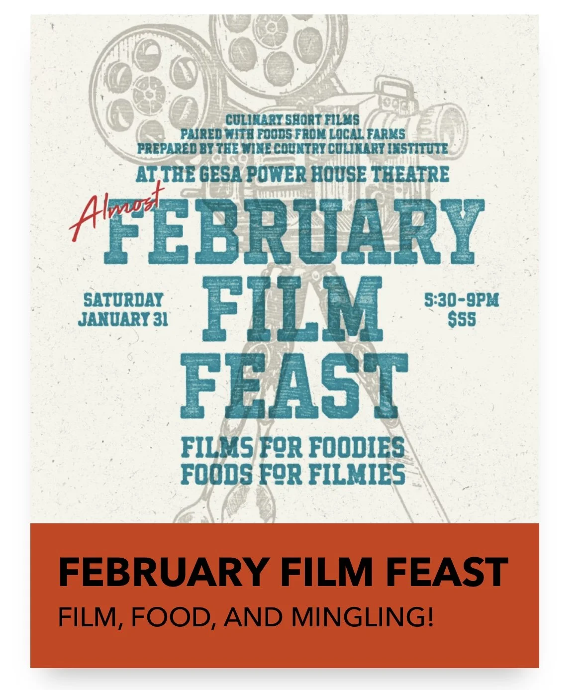Almost February Film Feast at Gesa Power House Theatre
