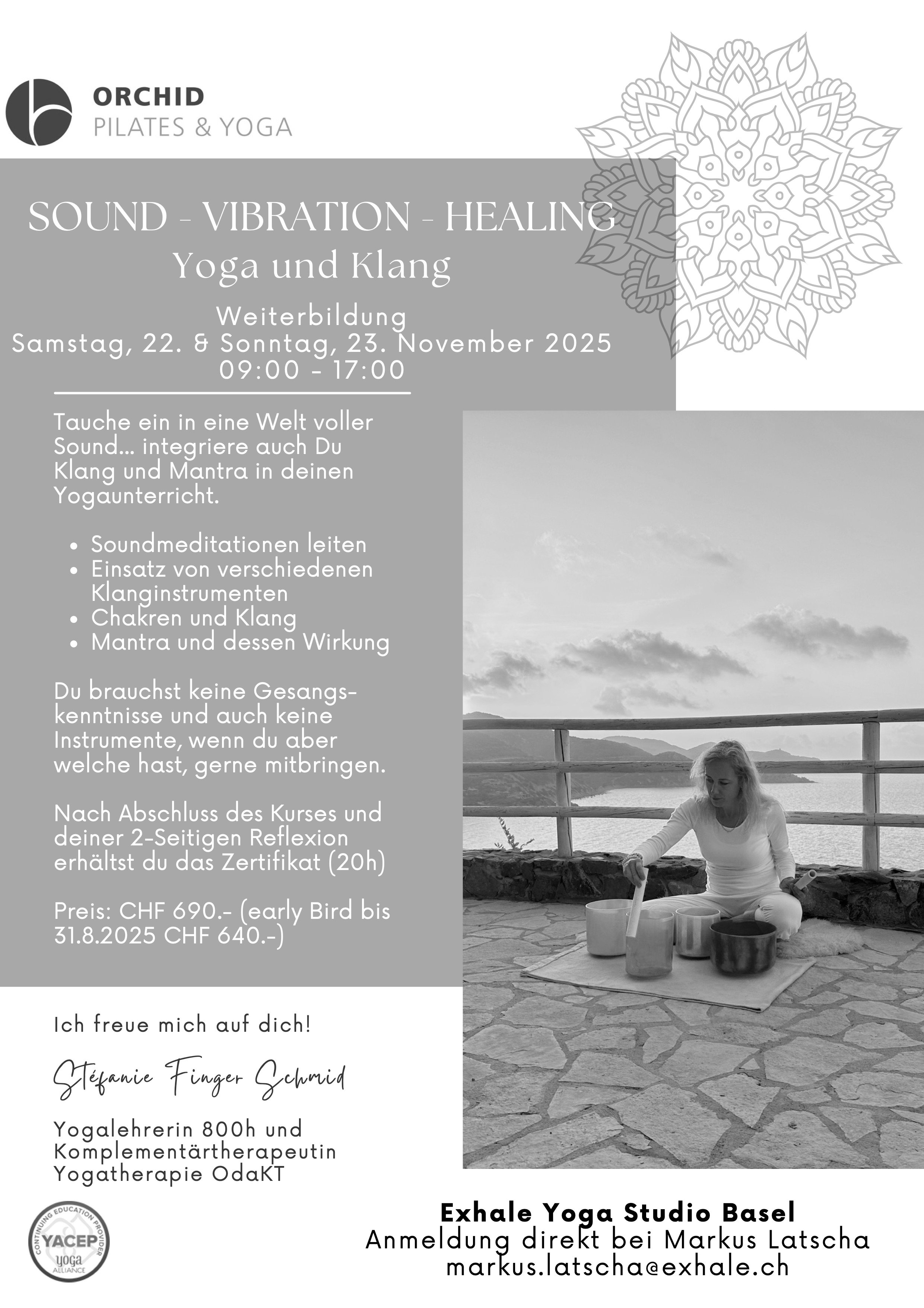 Yoga und Klang Immersion und Weiterbildung