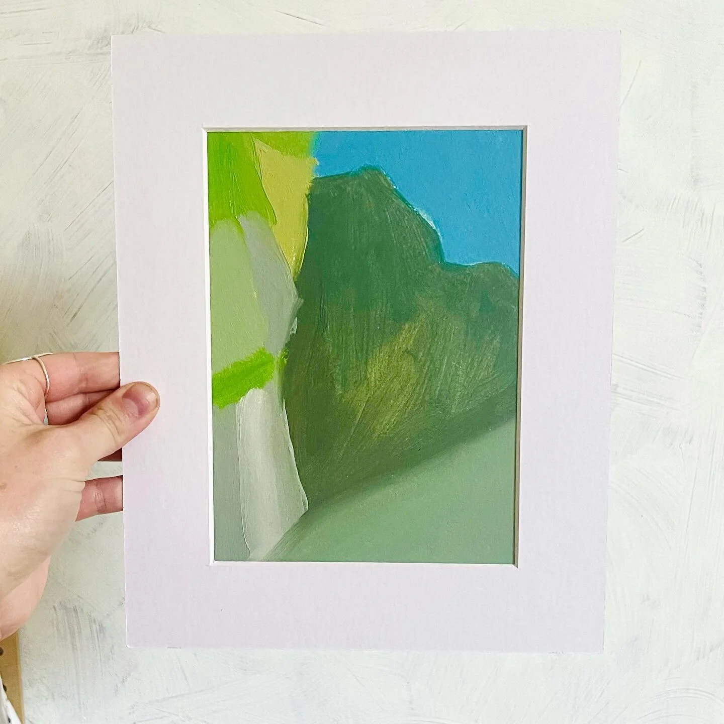 June ☀️🍧🛌

&ldquo;Clear Day&rdquo; oil on paper