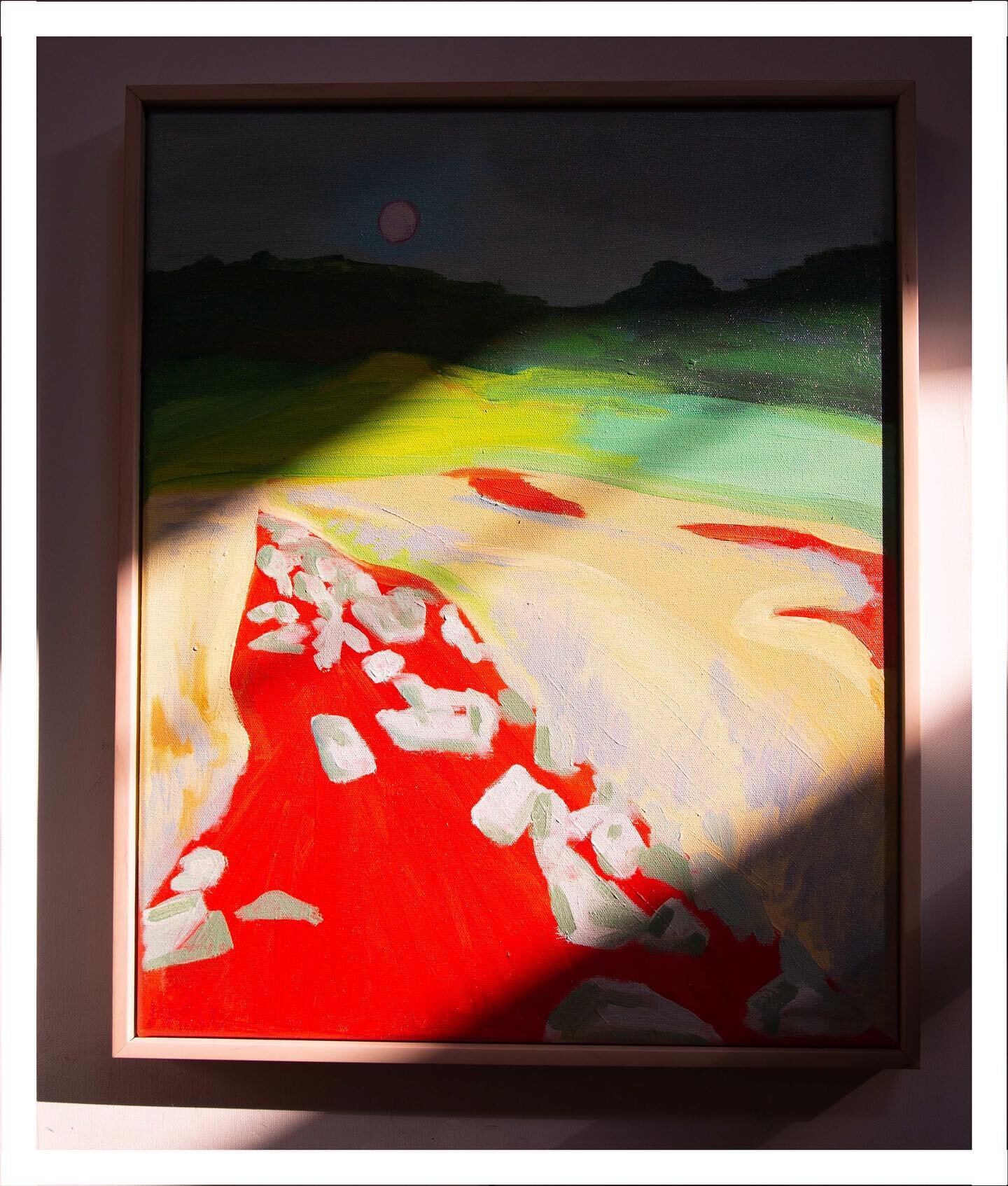 Framed and ready to hang 🖼️ loooove the colors in this one

Available!