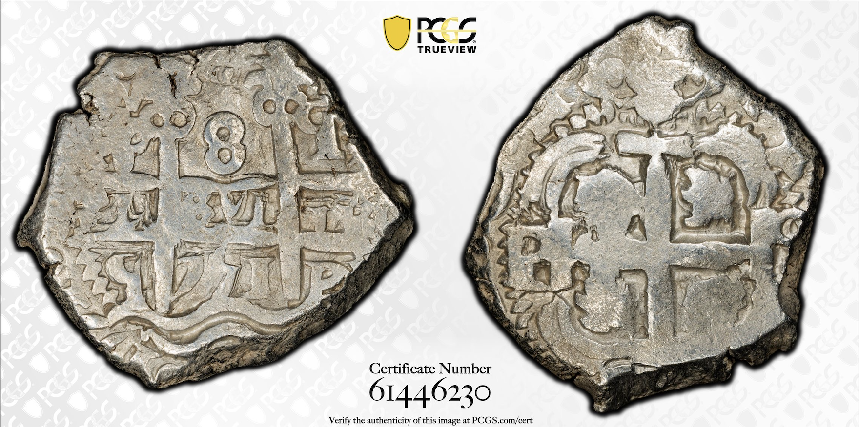 1751 P-q 8 Reales Cob Spanish Colonial Bolivia, Potosi PCGS VF-35 *Full Date*
