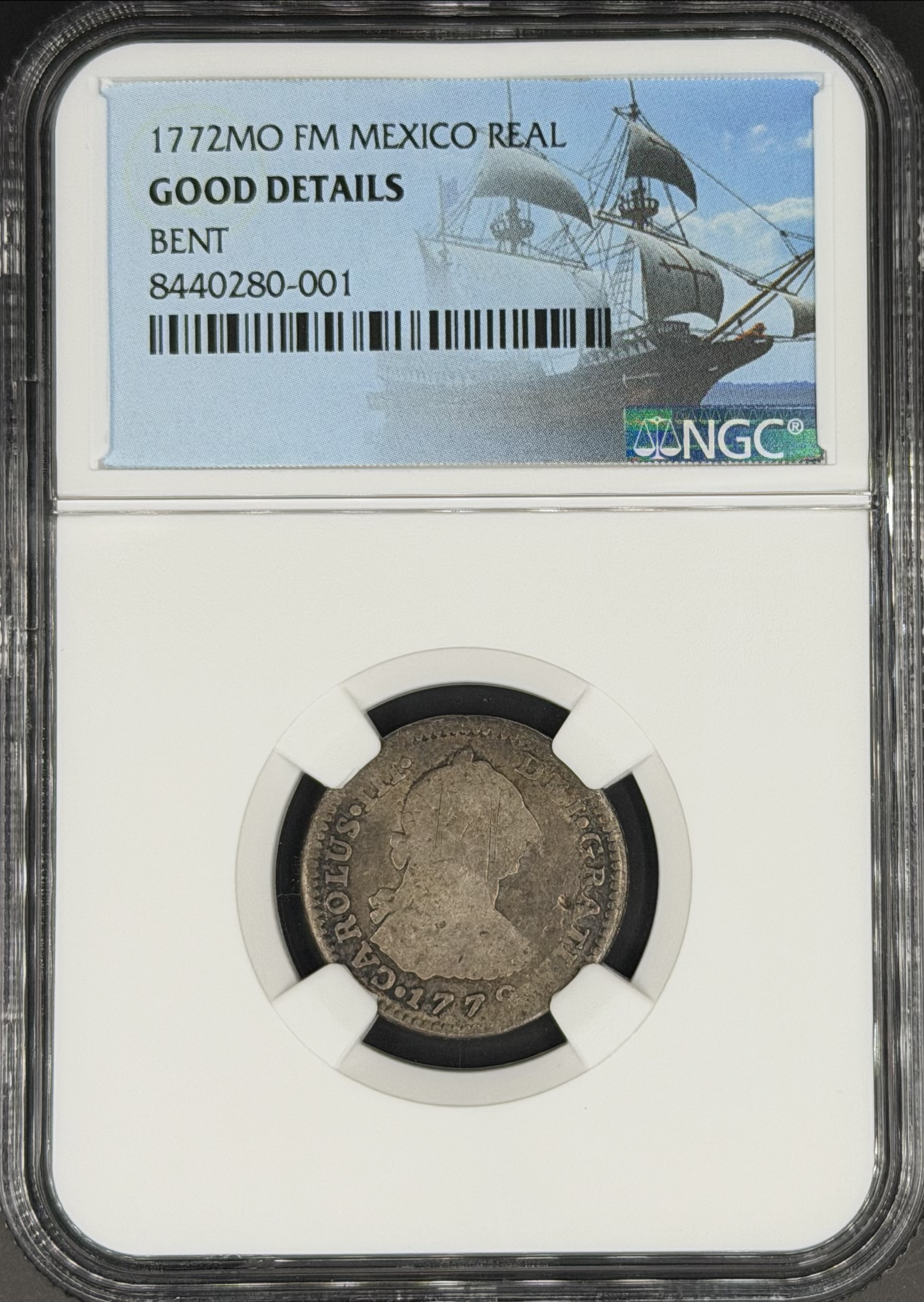 1772 Mo-FM 1 Real Spanish Colonial Mexico NGC G *U.S. Legal Tender*
