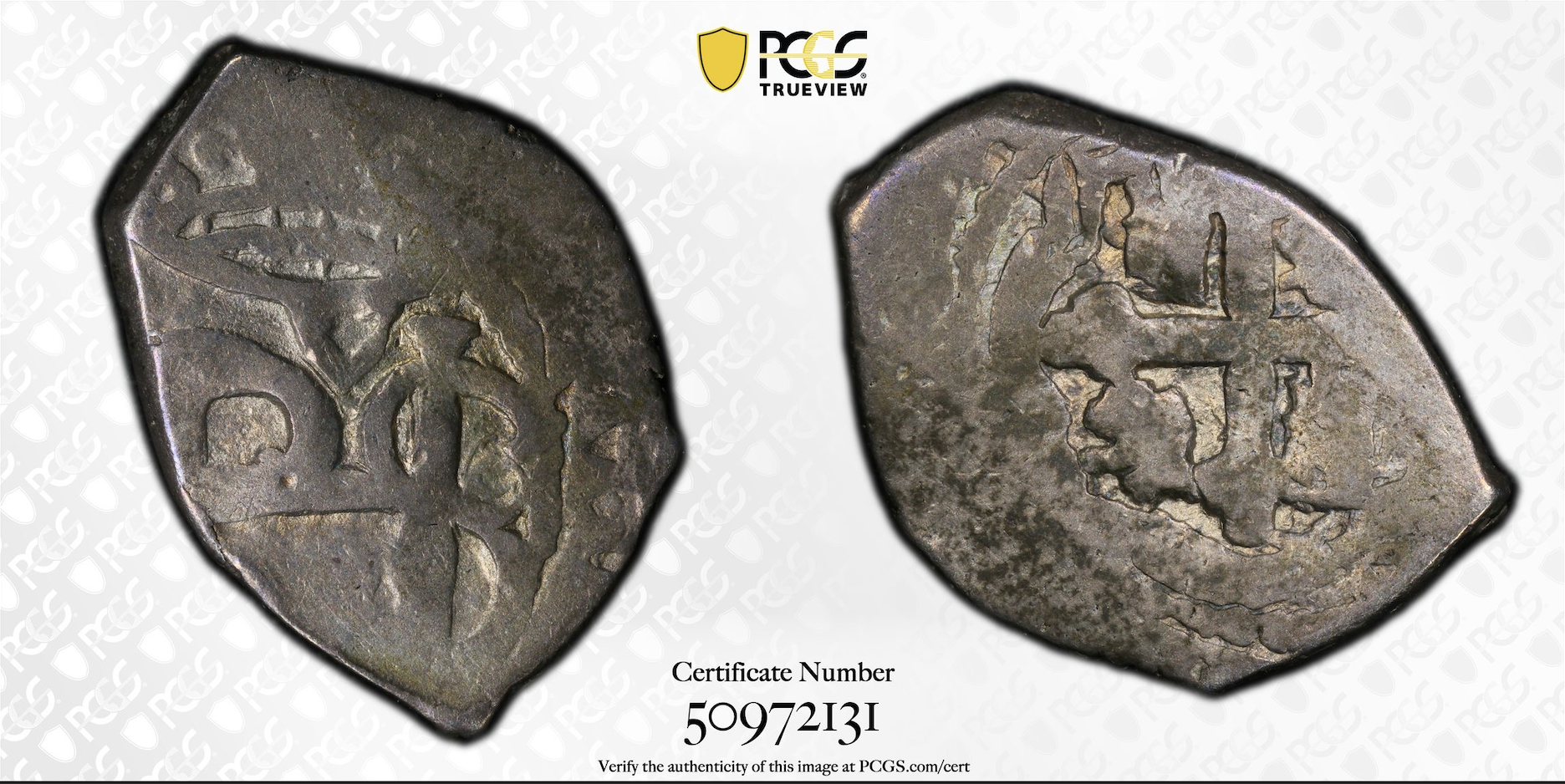 1702-33 Mo 1/2 Real Cob Spanish Colonial Mexico PCGS VF-25 *Choice*