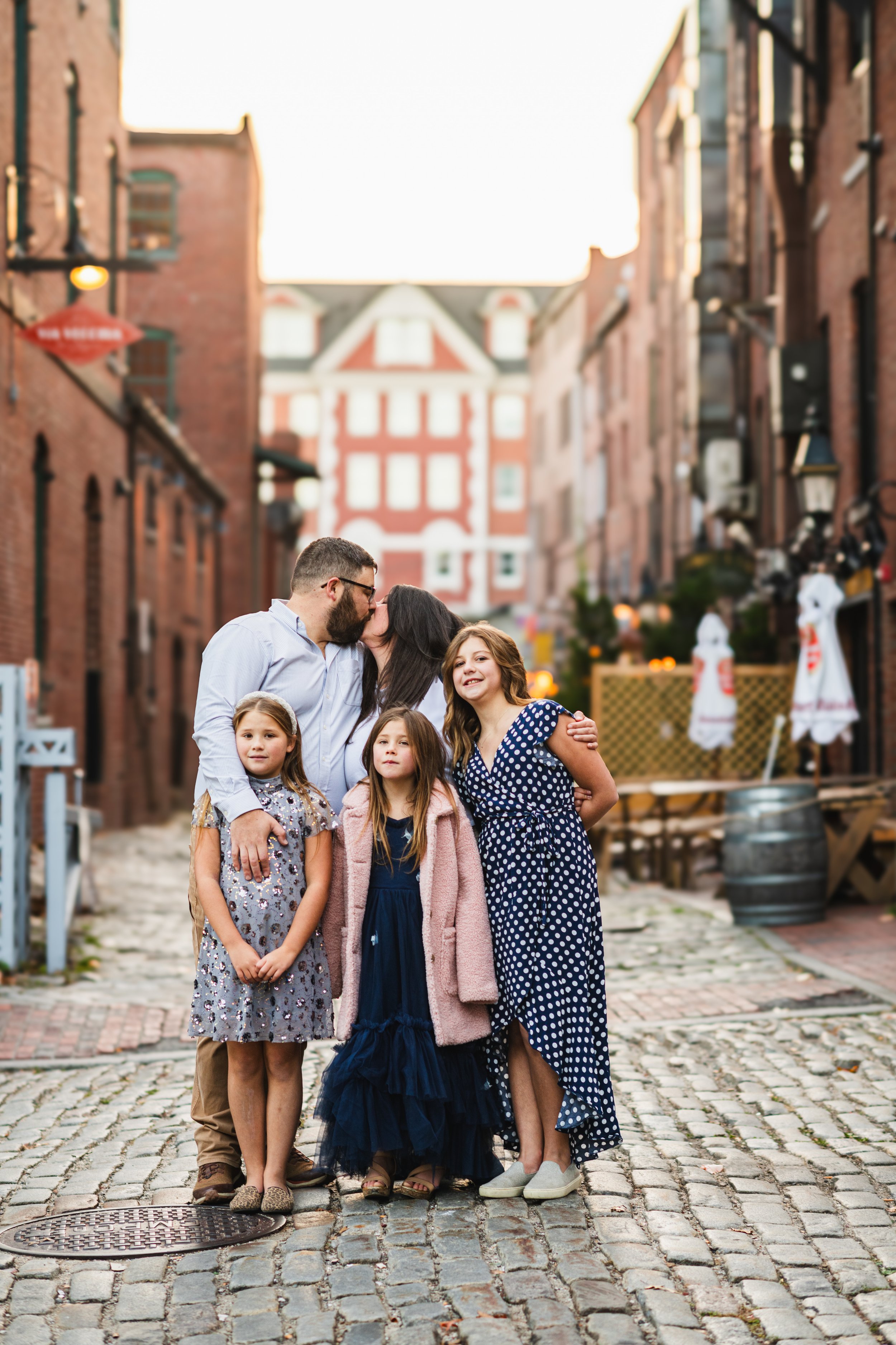 Maine family downtown Portland