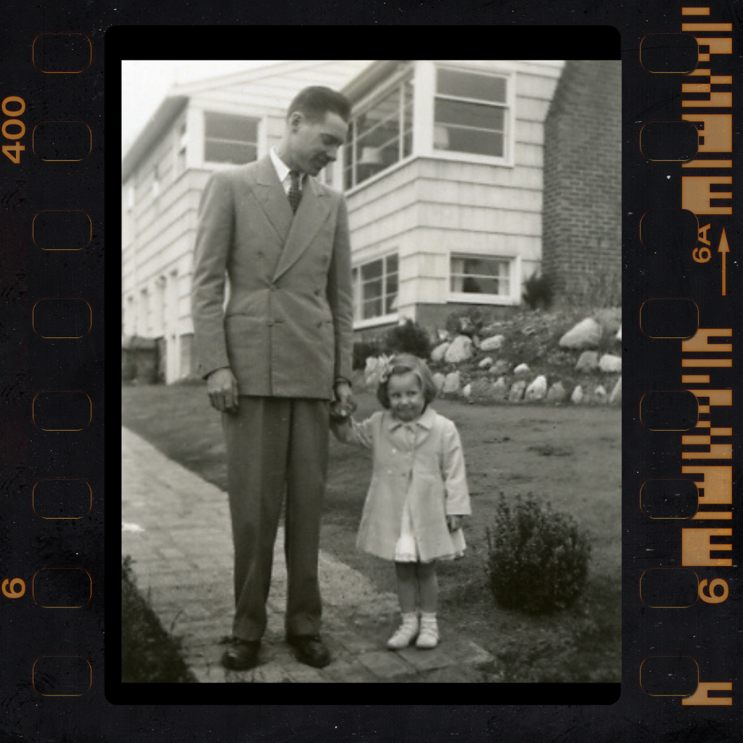 Meet Bumpa, a single dad raising his daughter (my mom) in the 1940s and '50s.