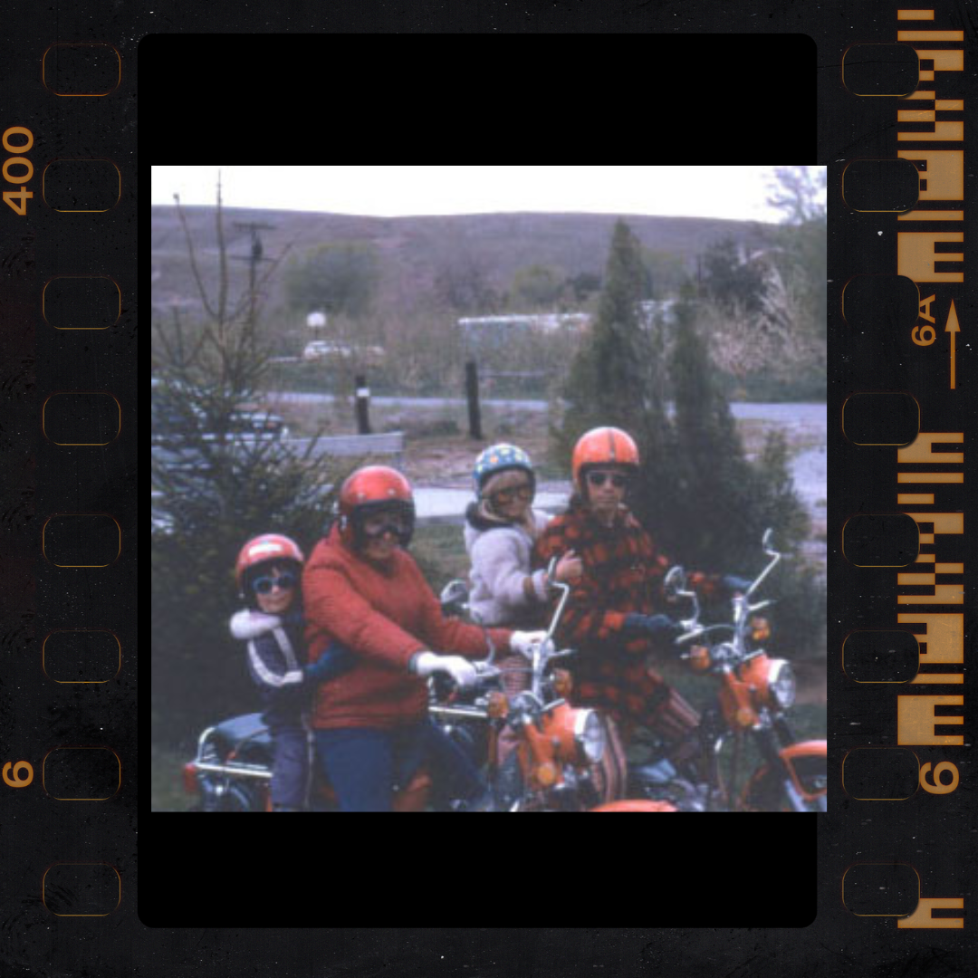 A family that rides their Hondas together, stays together!